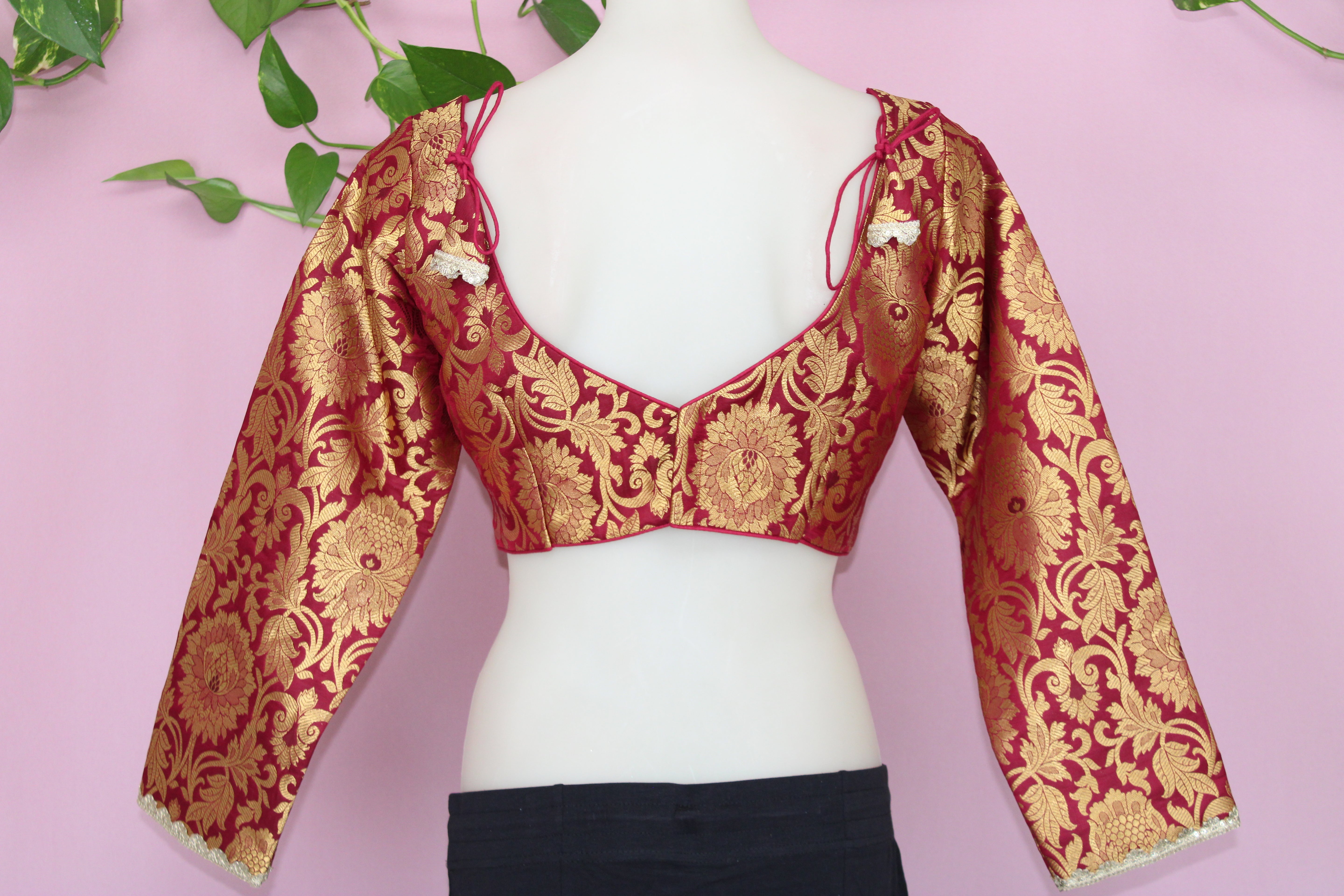 Kaira - Banarasi Silk Brocade Full Sleeves Padded Sabyasachi Style Blouse