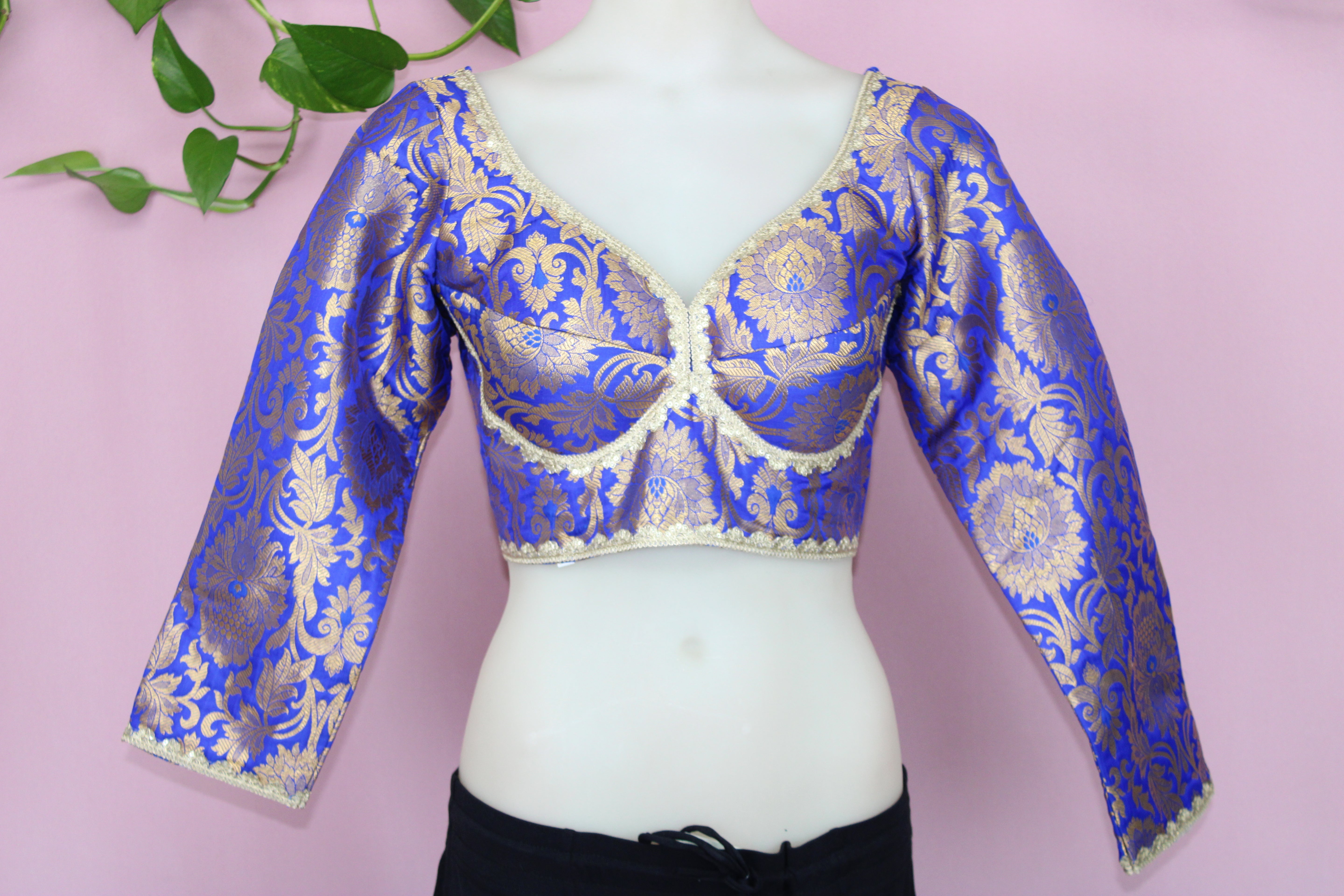 Kaira - Banarasi Silk Brocade Full Sleeves Padded Sabyasachi Style Blouse