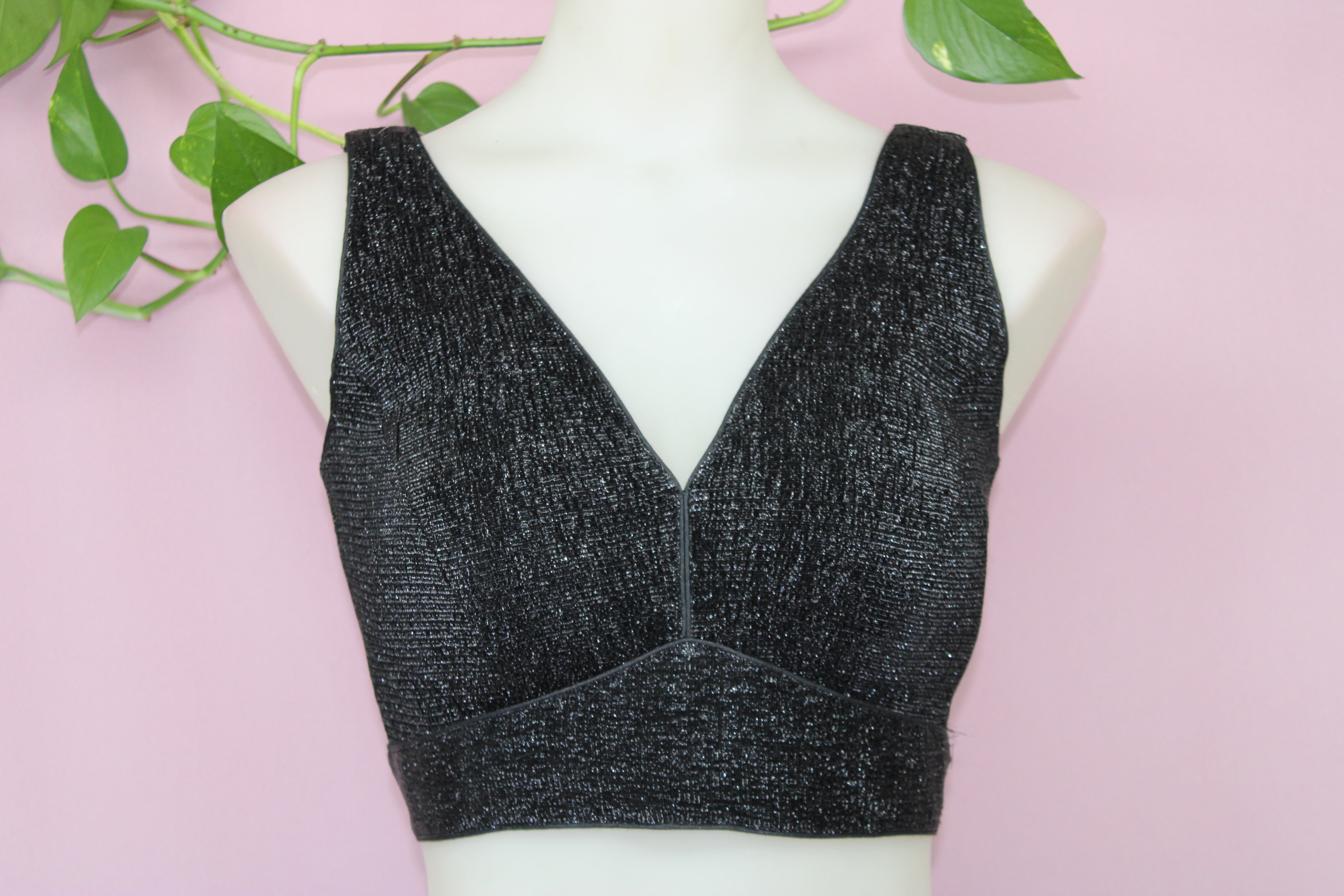 Kantay - Lurex Sleeveless Princess Cut Blouse