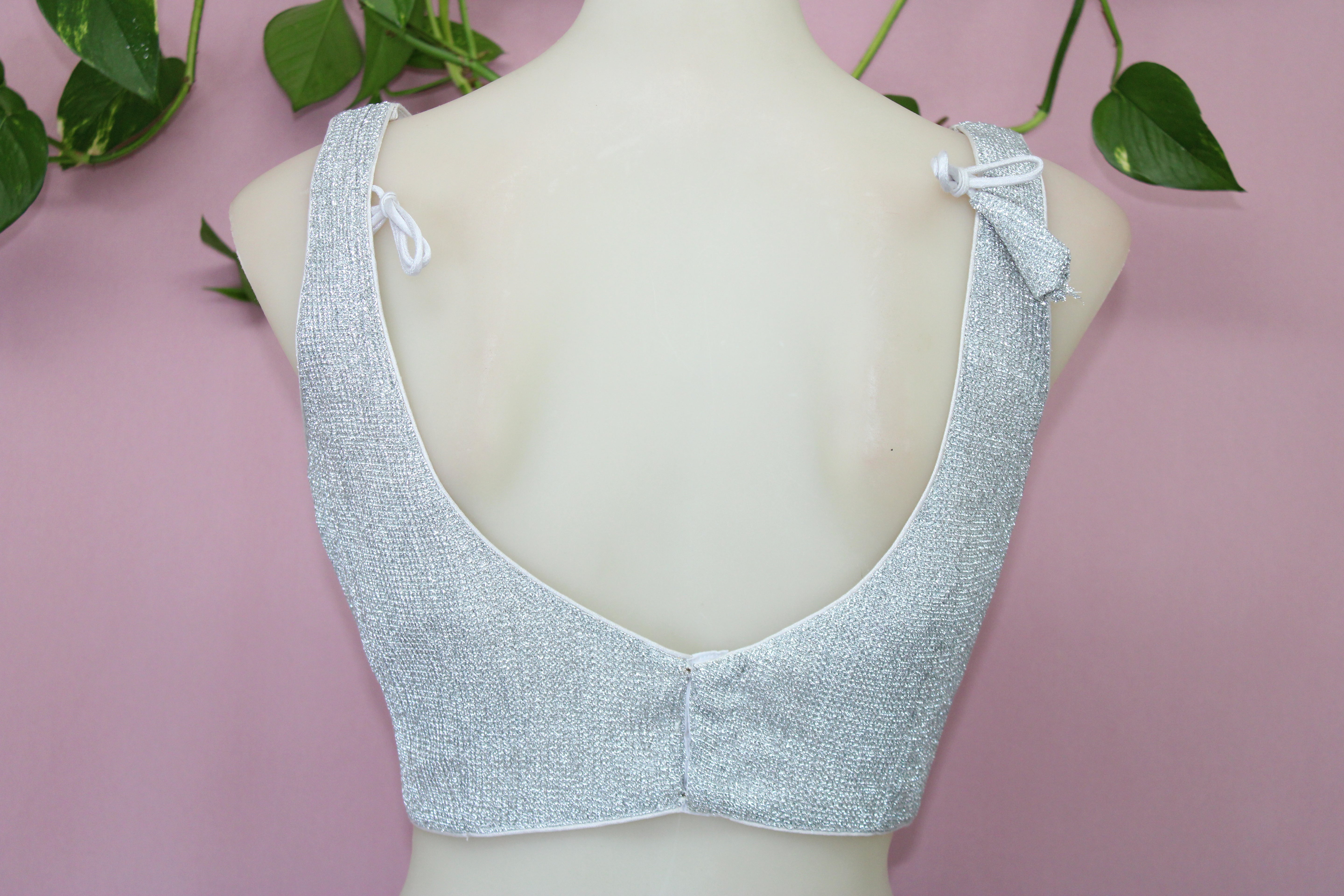 Kantay - Lurex Sleeveless Princess Cut Blouse