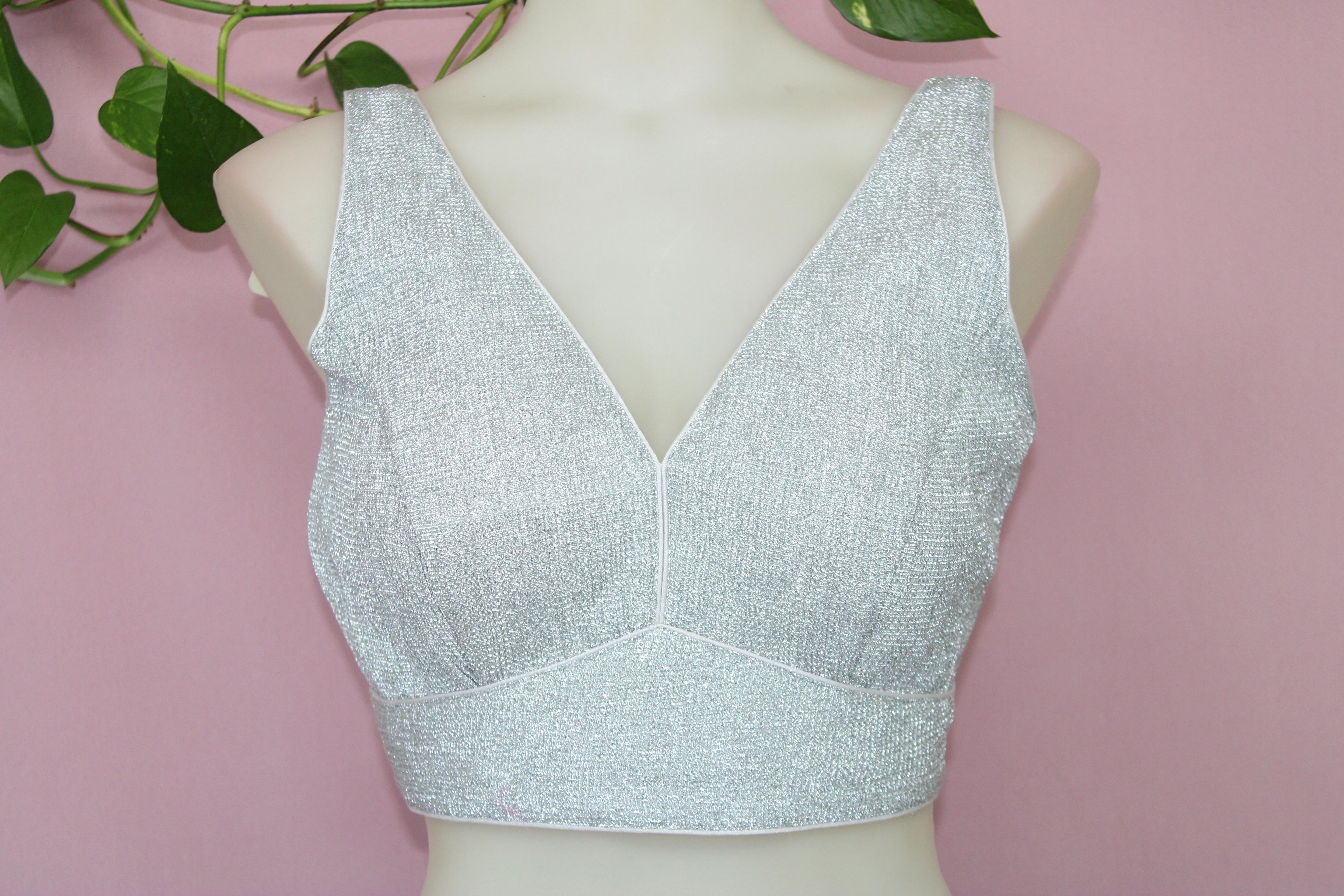 Kantay - Lurex Sleeveless Princess Cut Blouse