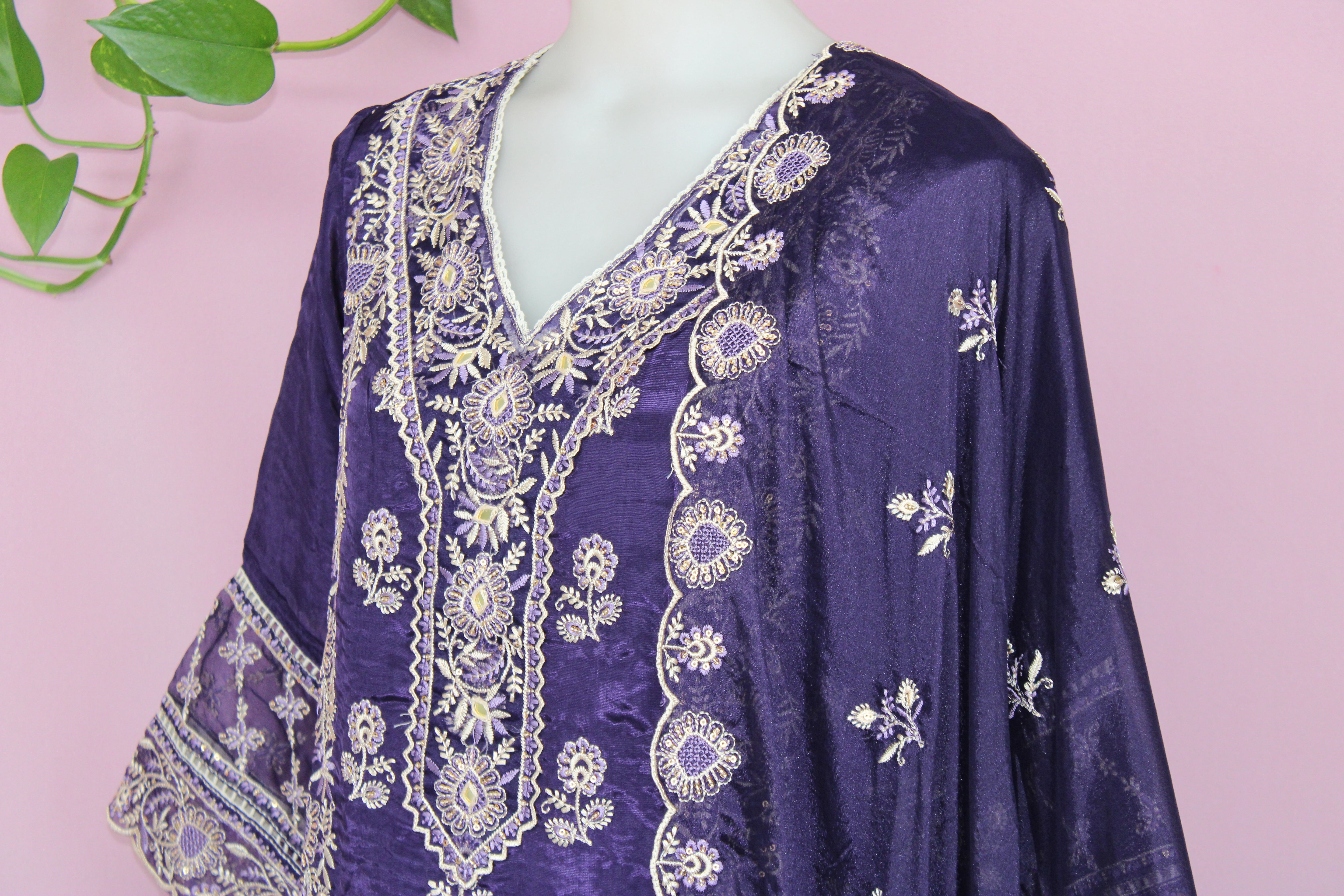 Karen - Silk Pakistani-Style Straight Suit