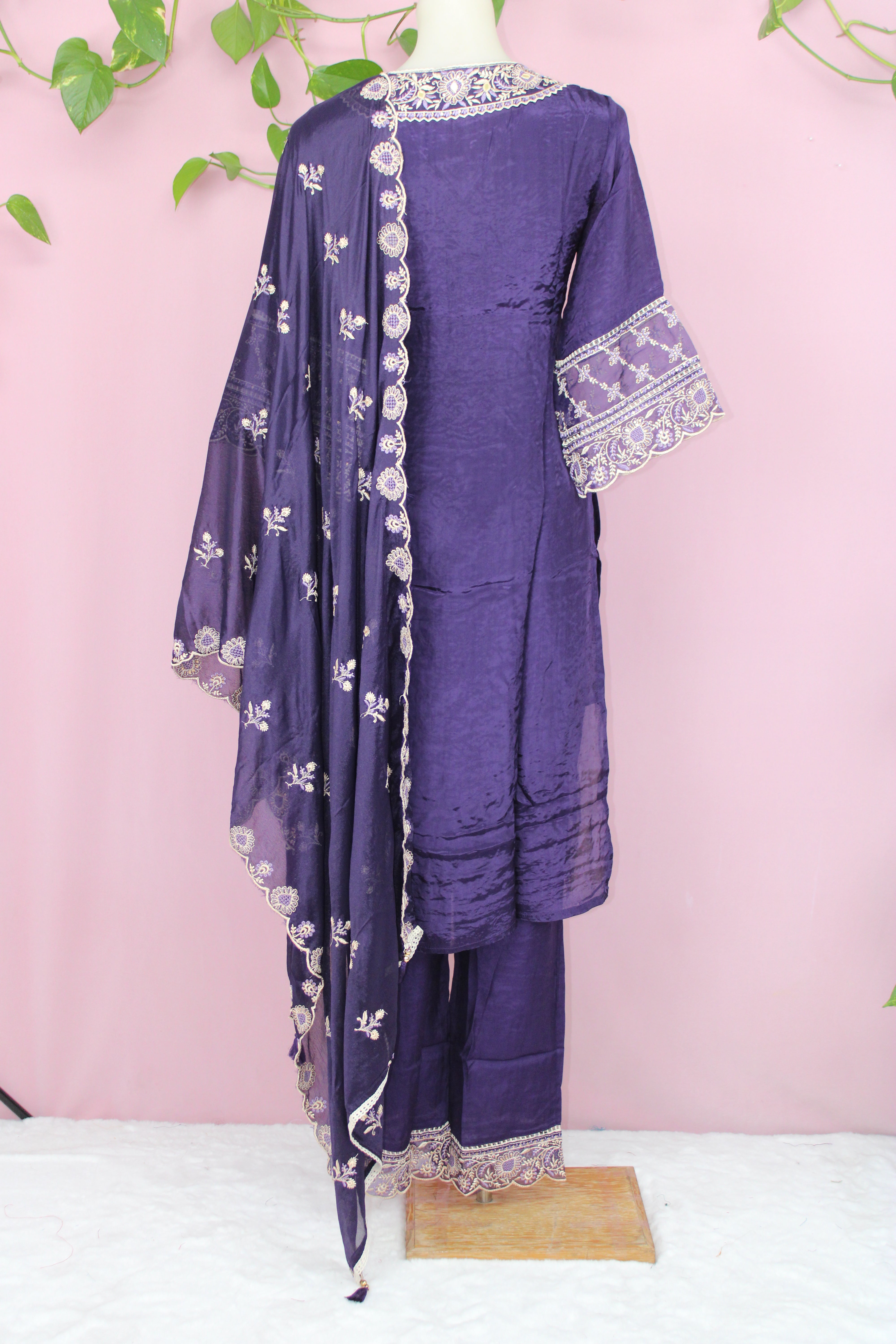 Karen - Silk Pakistani-Style Straight Suit