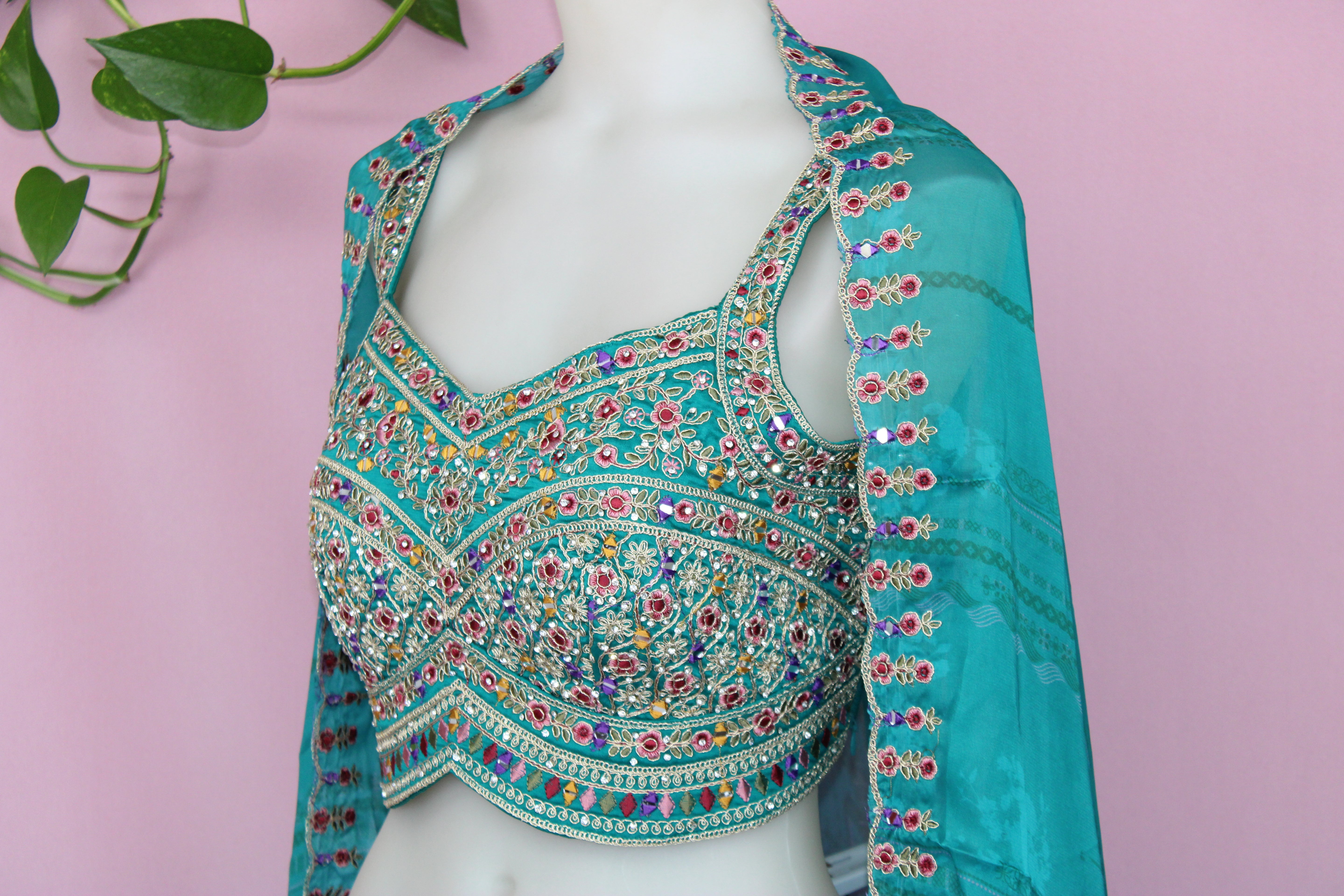 Katrina - Georgette Embroidered Indo - Western Dress