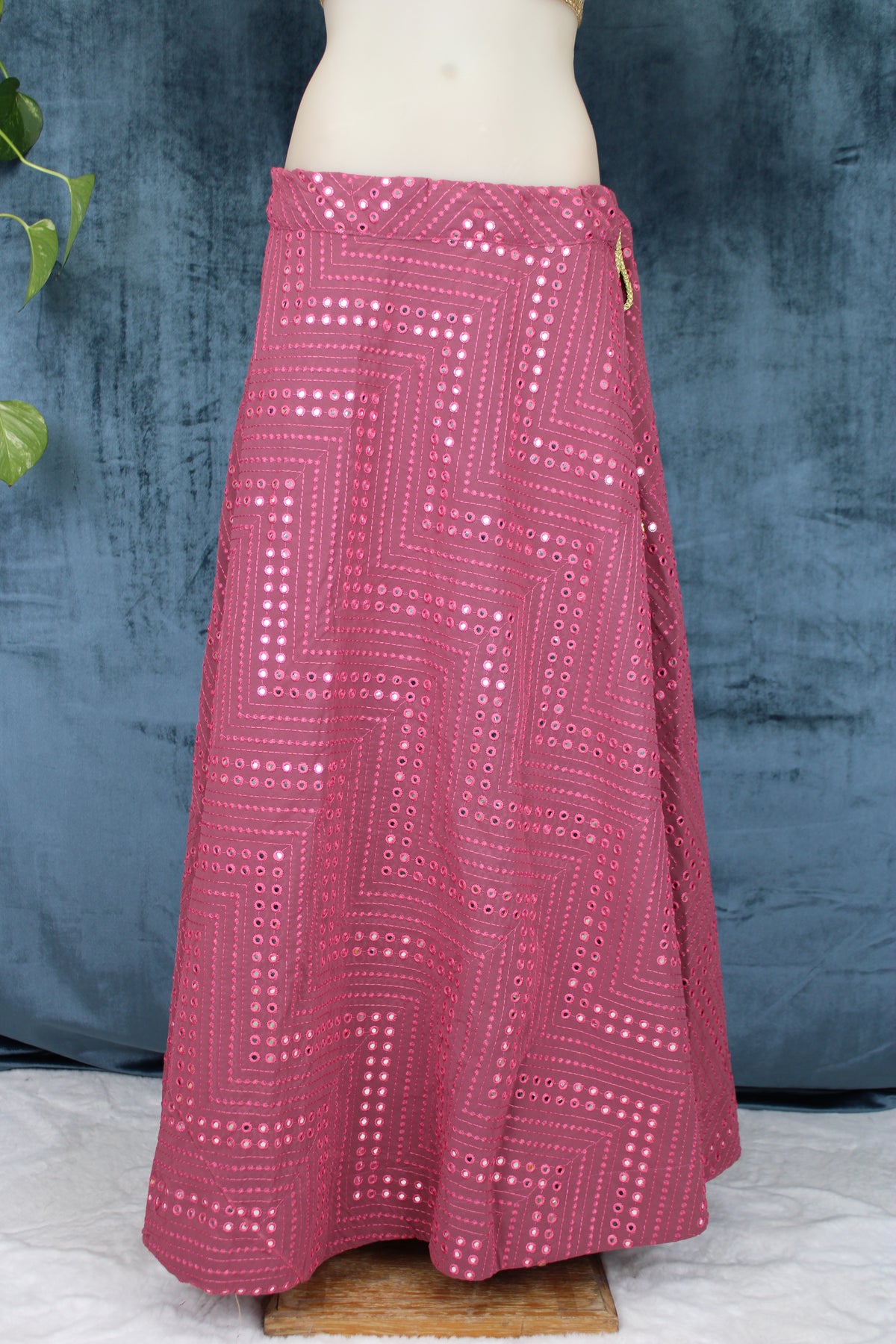 Kooki - Georgette Mirror Work Lehenga
