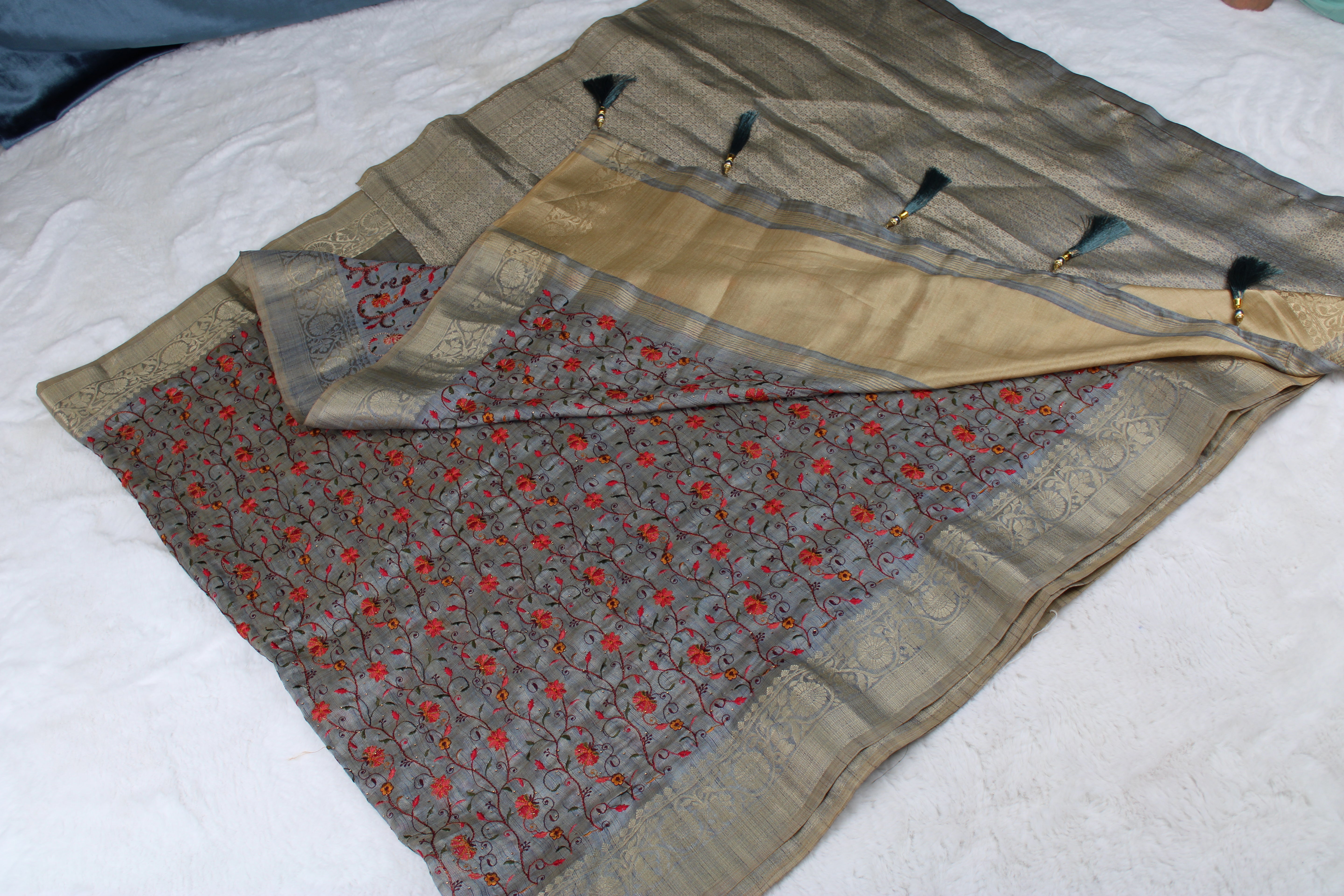 Krishna - Embroidered Saree