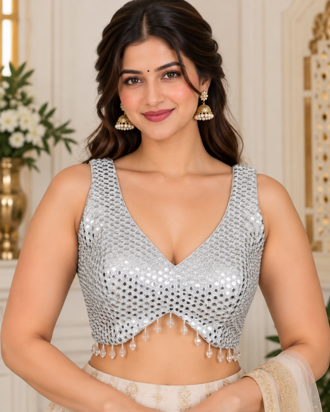 Kumud - Mirror Work Blouse