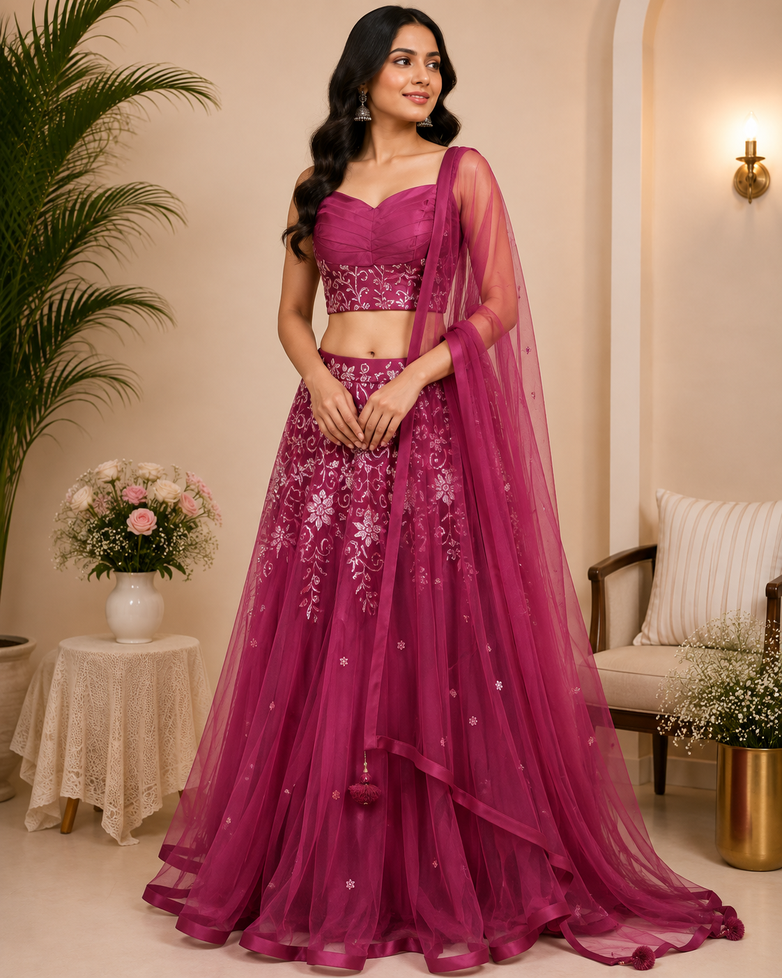 Laila - Silk Embroidery Lehenga