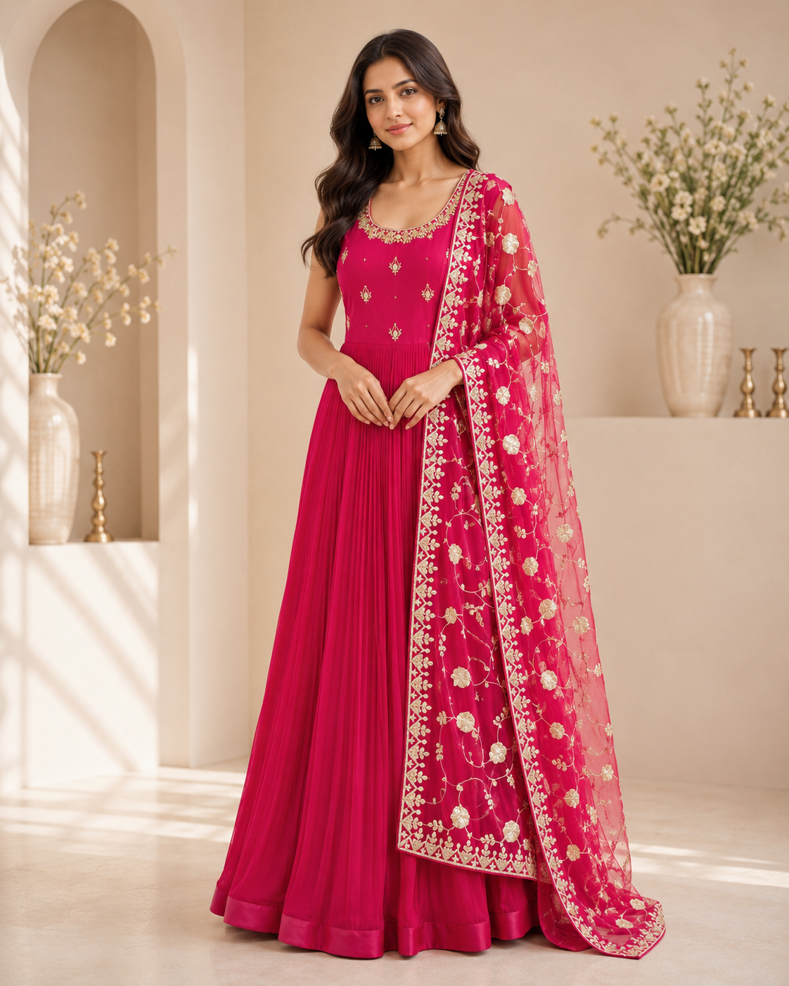 Lara - Georgette Embroidery Gown