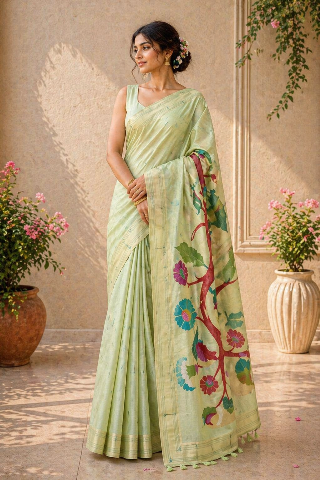 Suhani - Blend Linen Cotton Saree