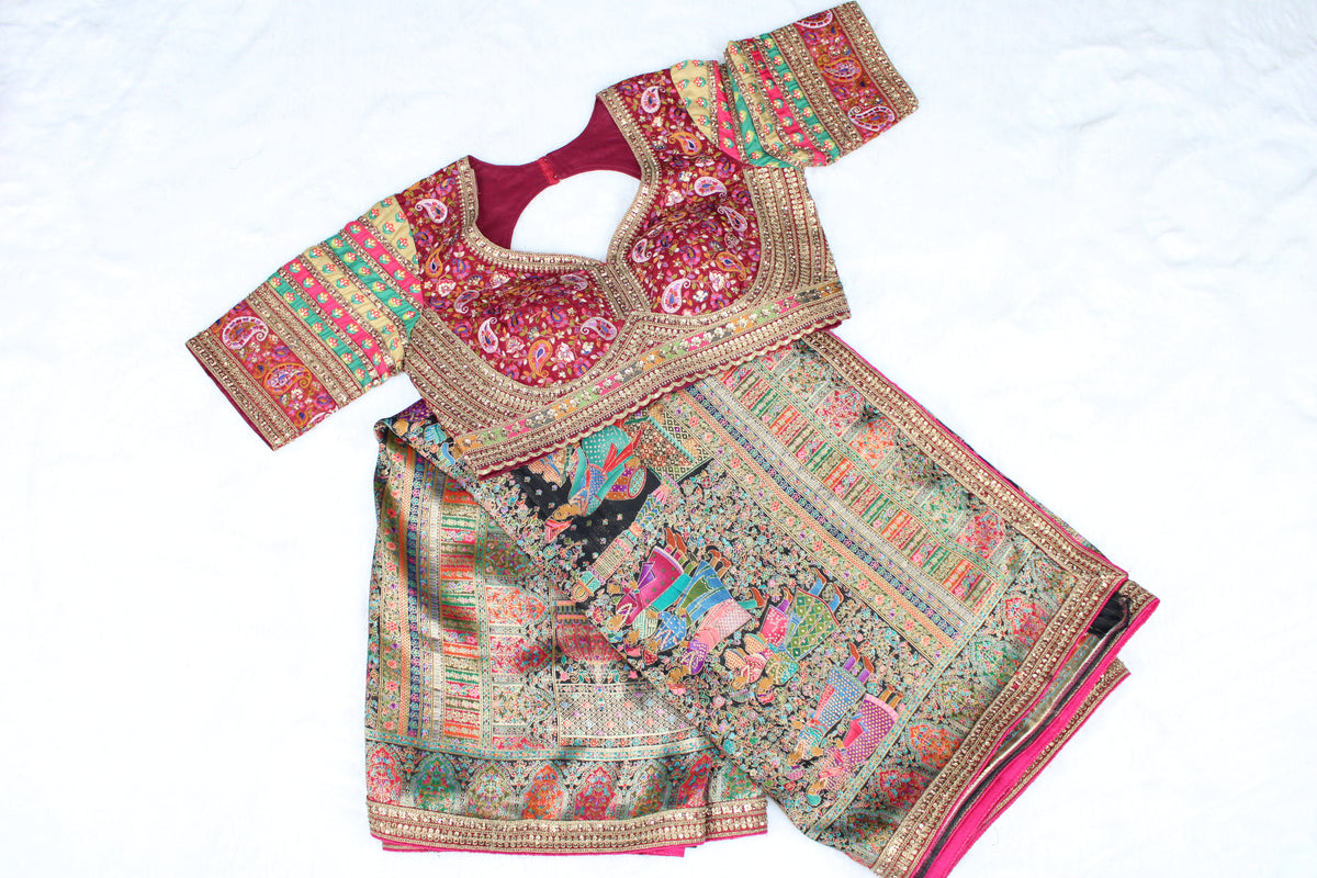 Meeta - Embroidered Kani Saree