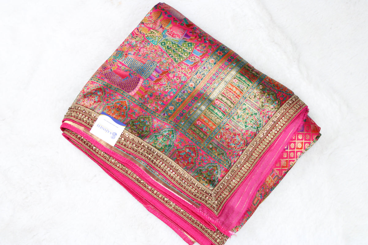 Meeta - Embroidered Kani Saree