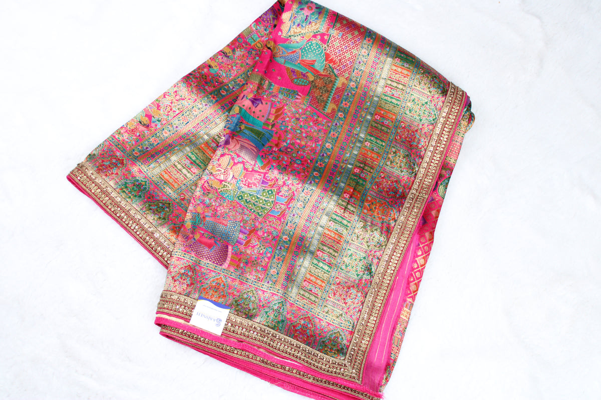 Meeta - Embroidered Kani Saree