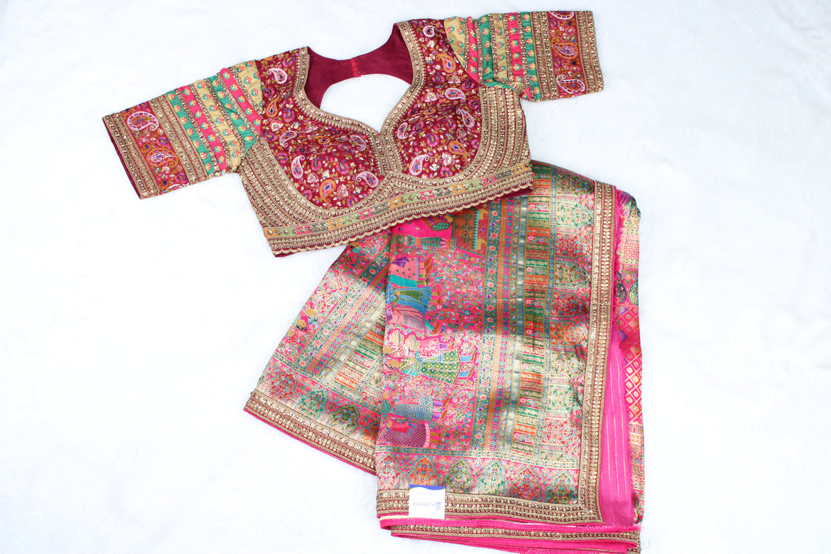 Meeta - Embroidered Kani Saree
