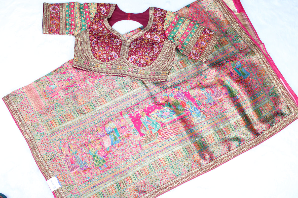 Meeta - Embroidered Kani Saree