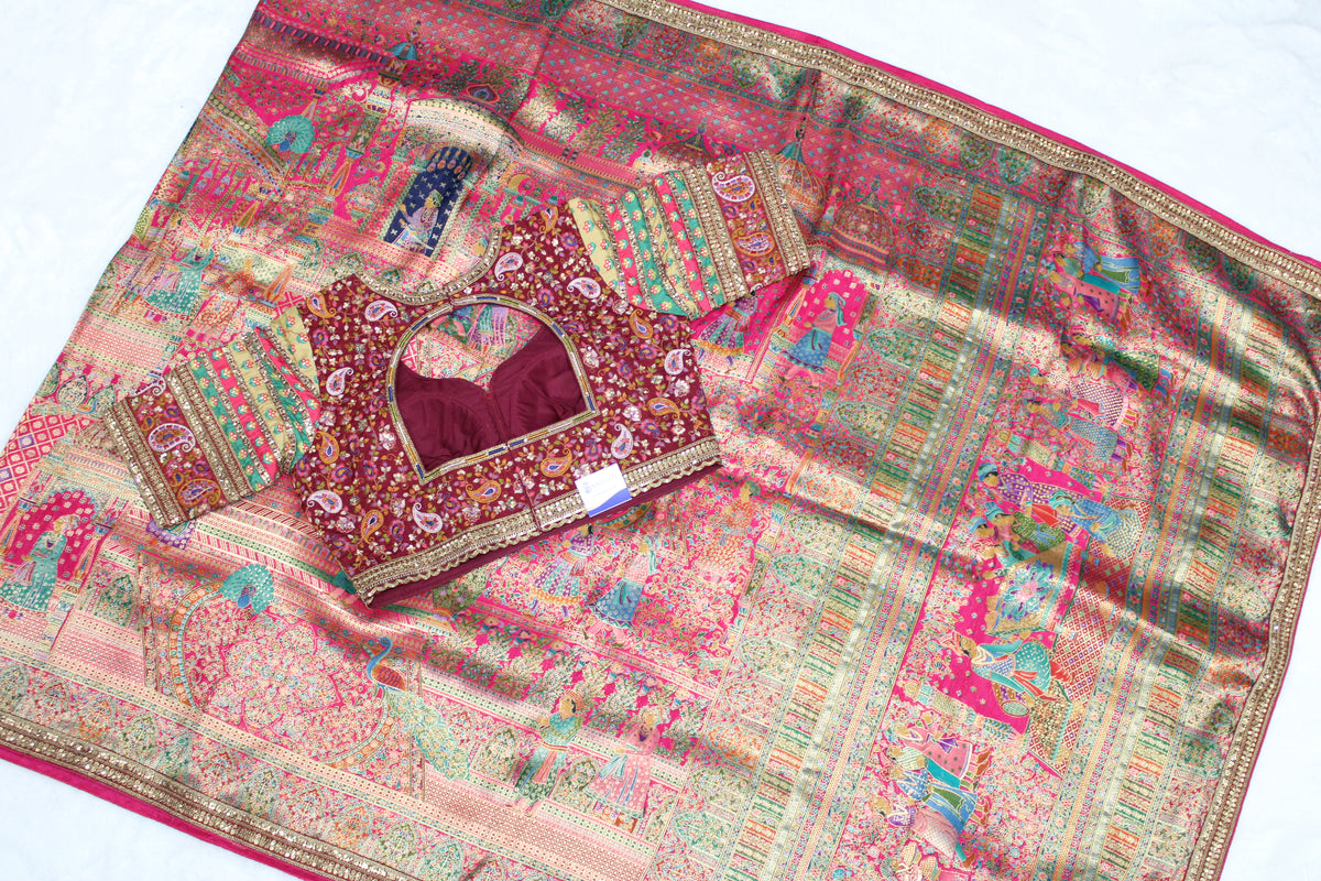 Meeta - Embroidered Kani Saree