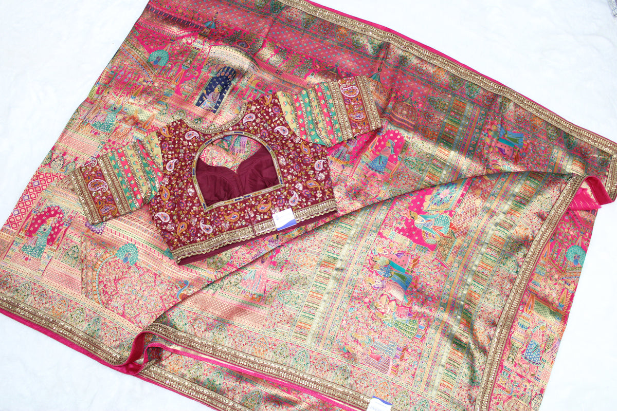 Meeta - Embroidered Kani Saree