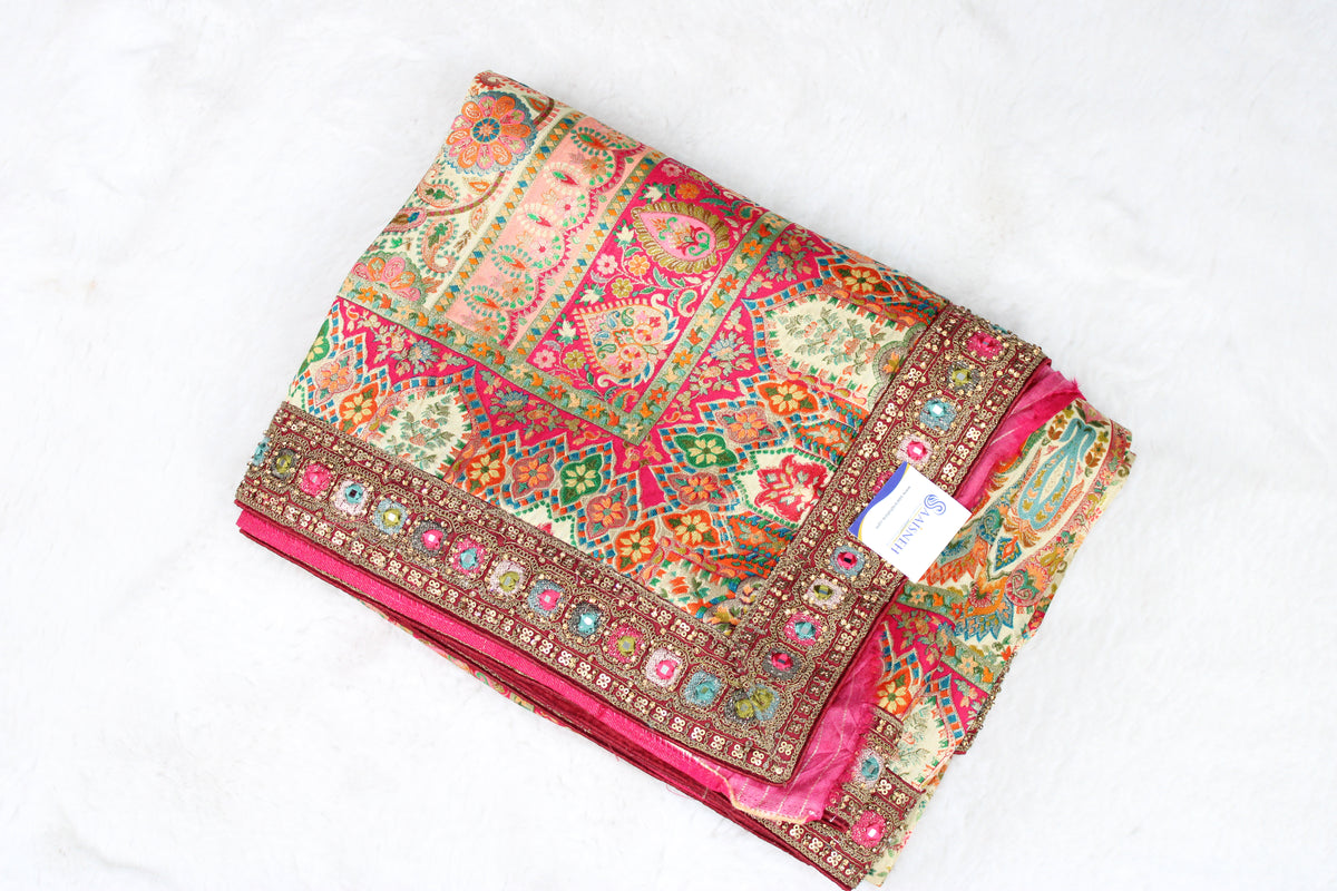 Meeta - Embroidered Kani Saree