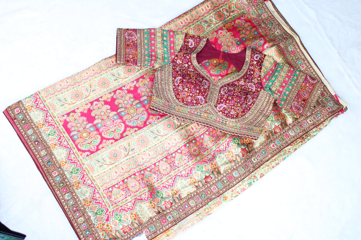 Meeta - Embroidered Kani Saree