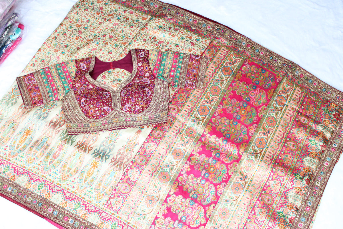Meeta - Embroidered Kani Saree