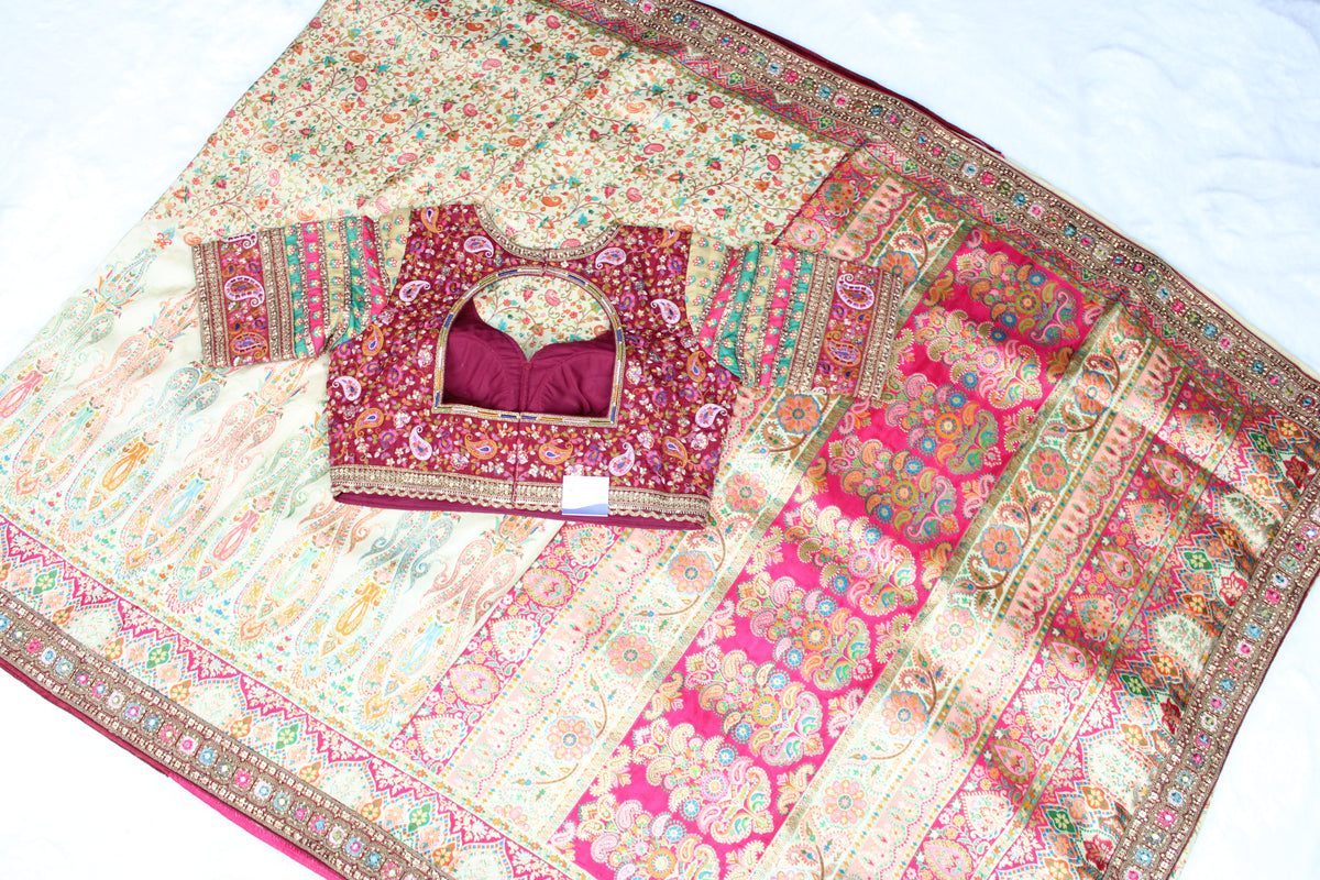 Meeta - Embroidered Kani Saree