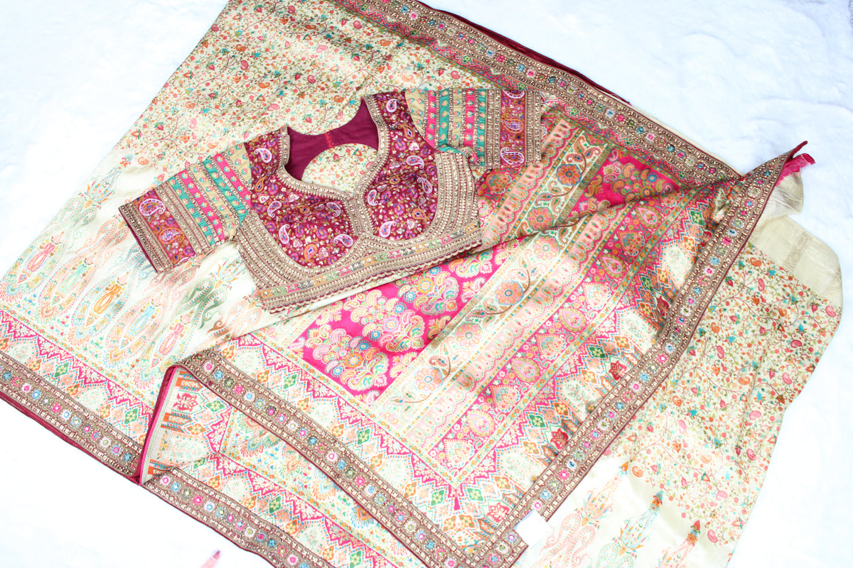 Meeta - Embroidered Kani Saree