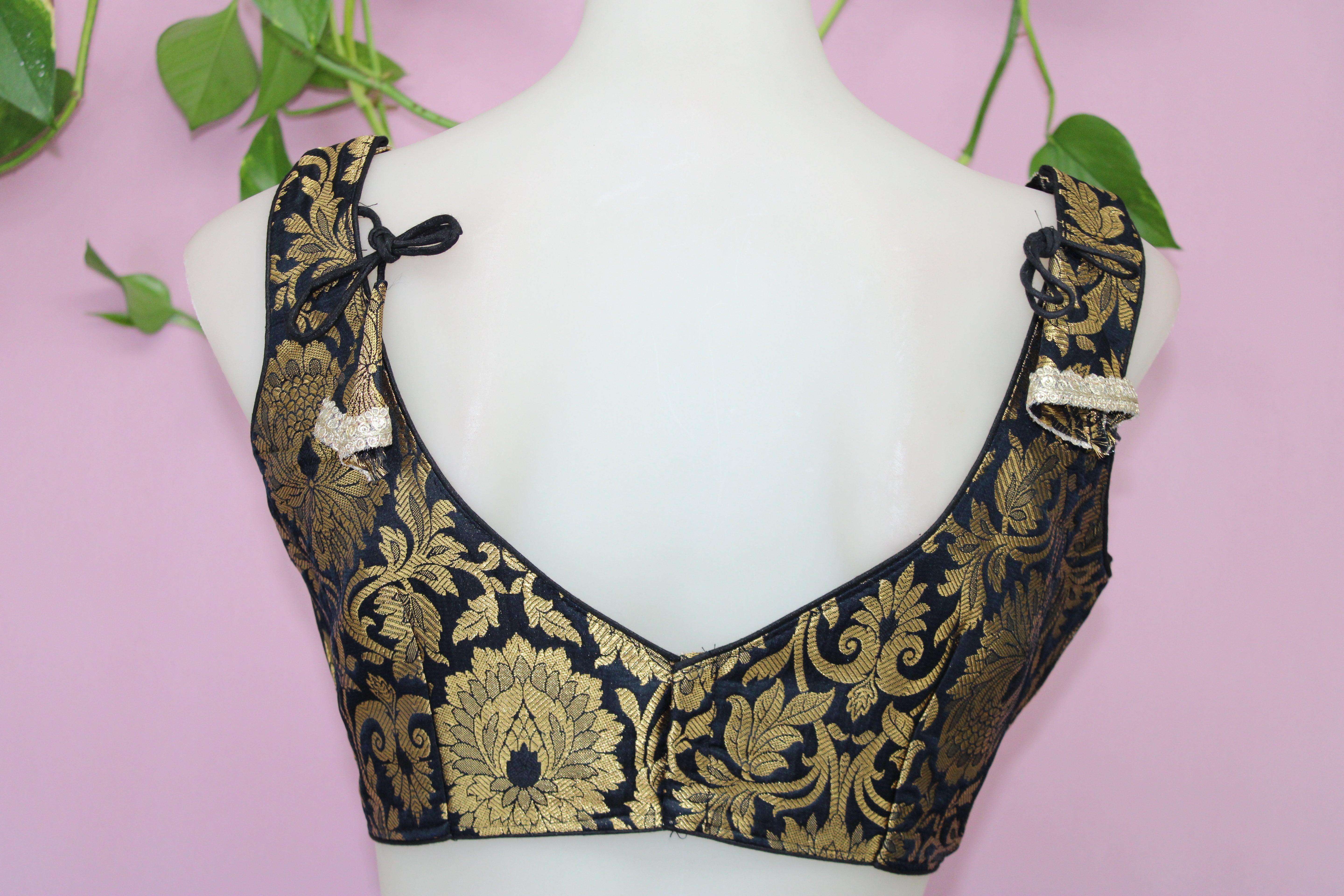 Mouni - Banarasi Silk Brocade Sleeveless Princess Cut Blouse