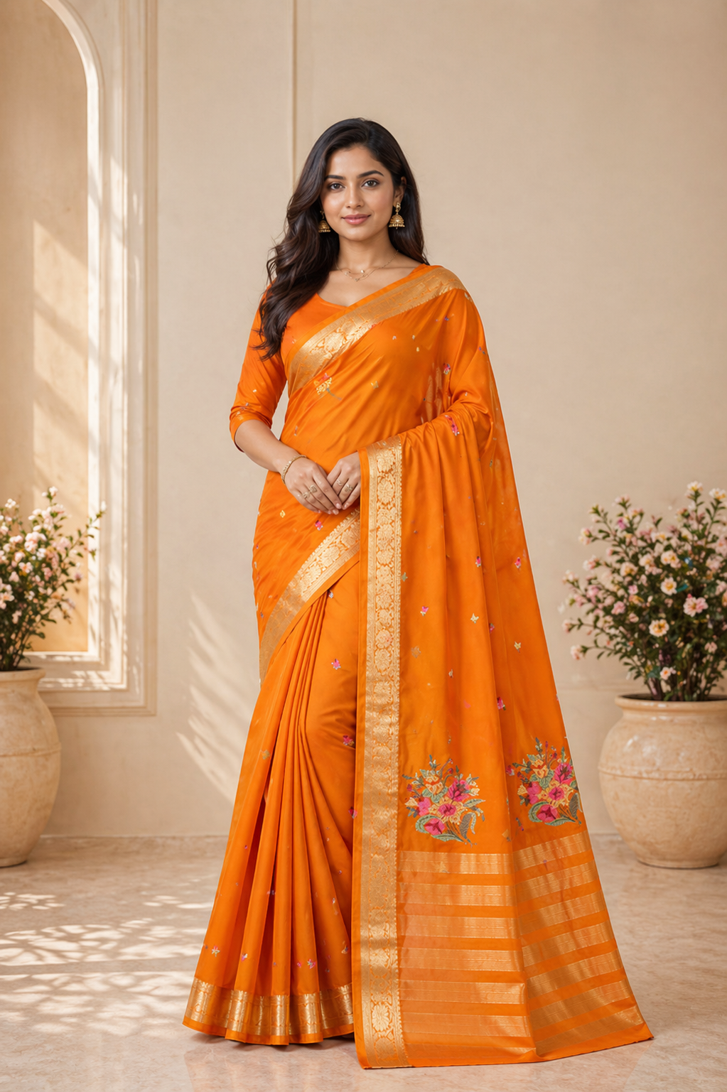 Madhu - Embroidered Saree