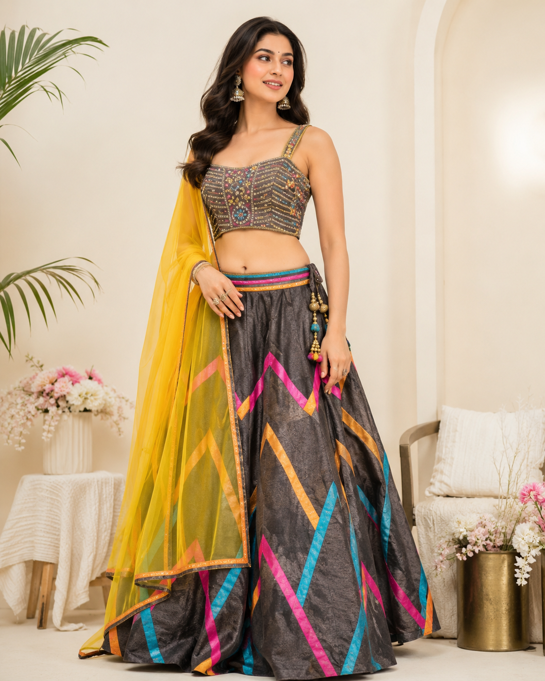 Natasha - Raw Silk Lehenga