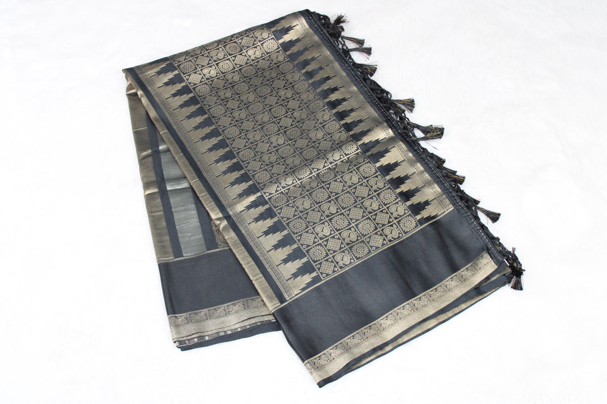 Neeta - Satin Silk Banarasi Saree