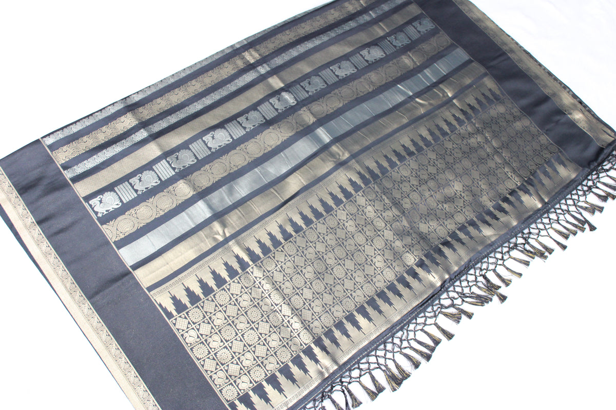 Neeta - Satin Silk Banarasi Saree