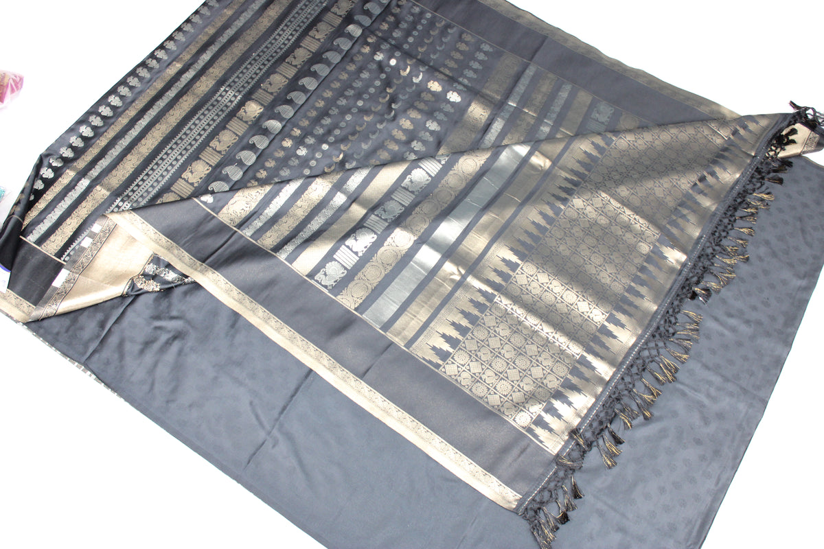 Neeta - Satin Silk Banarasi Saree