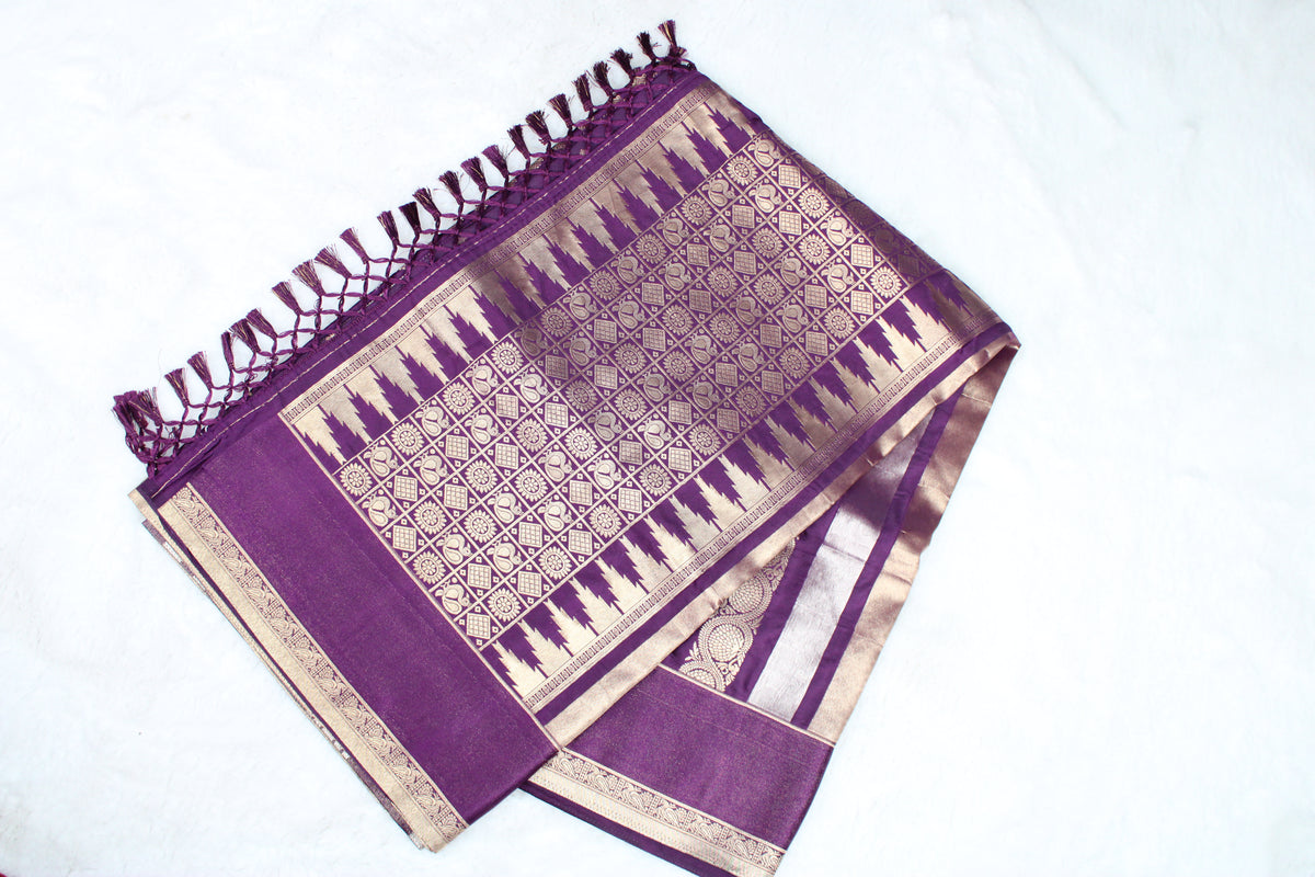 Neeta - Satin Silk Banarasi Saree