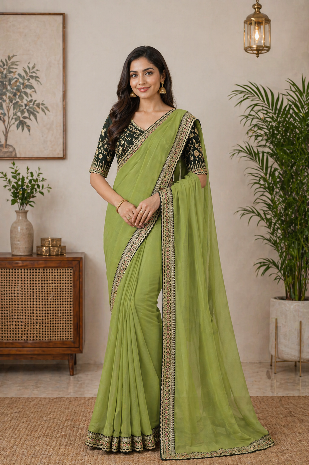 Ahana - Embroidered Saree