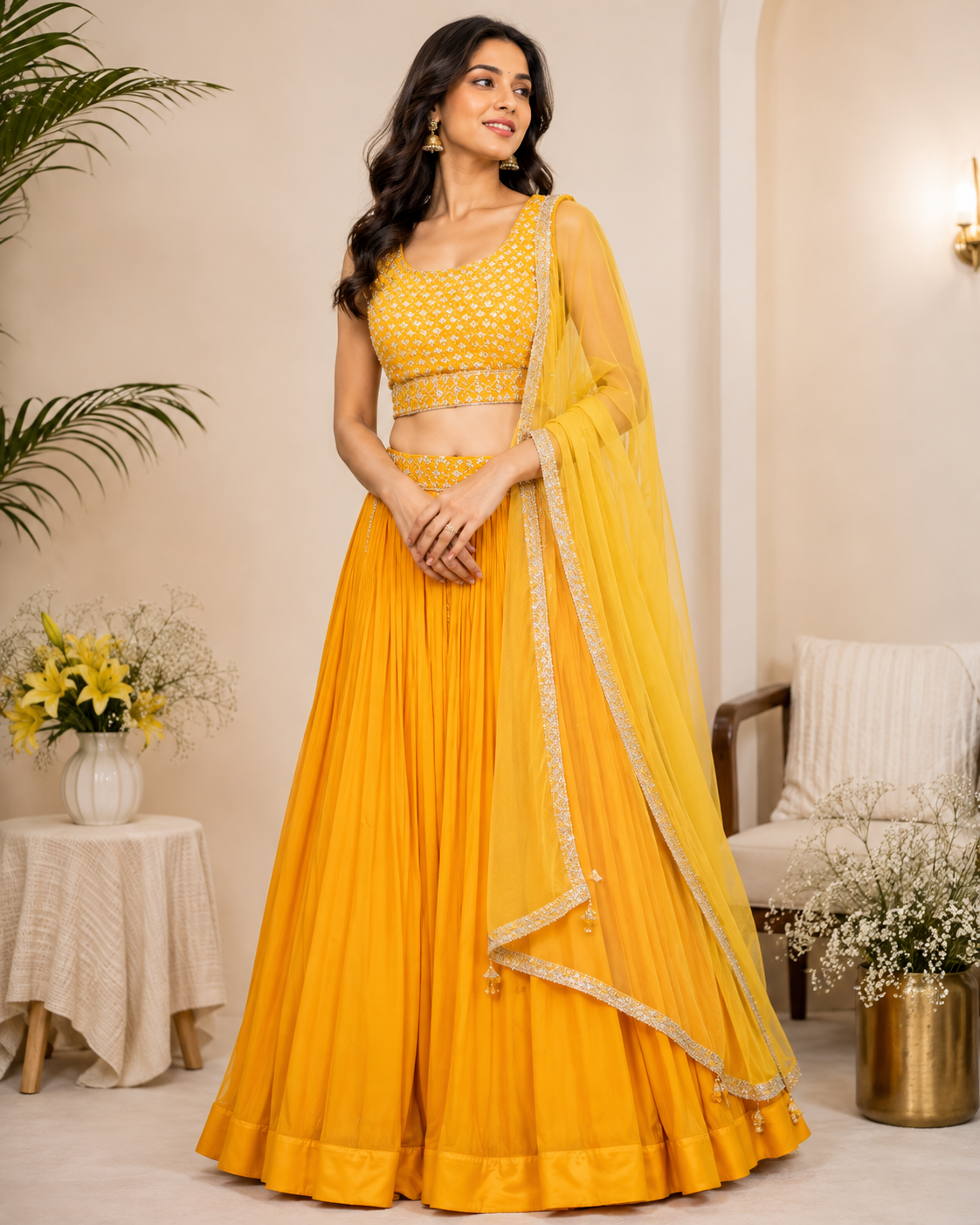 Pita - Georgette Fabric Lehenga