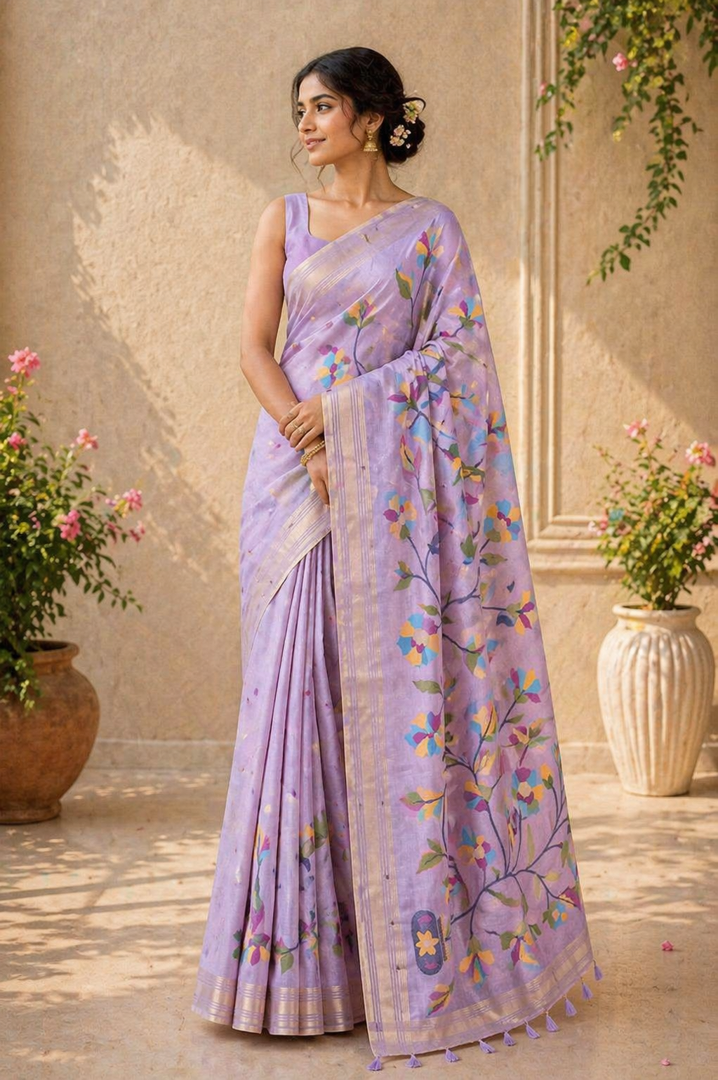 Suhani - Blend Linen Cotton Saree