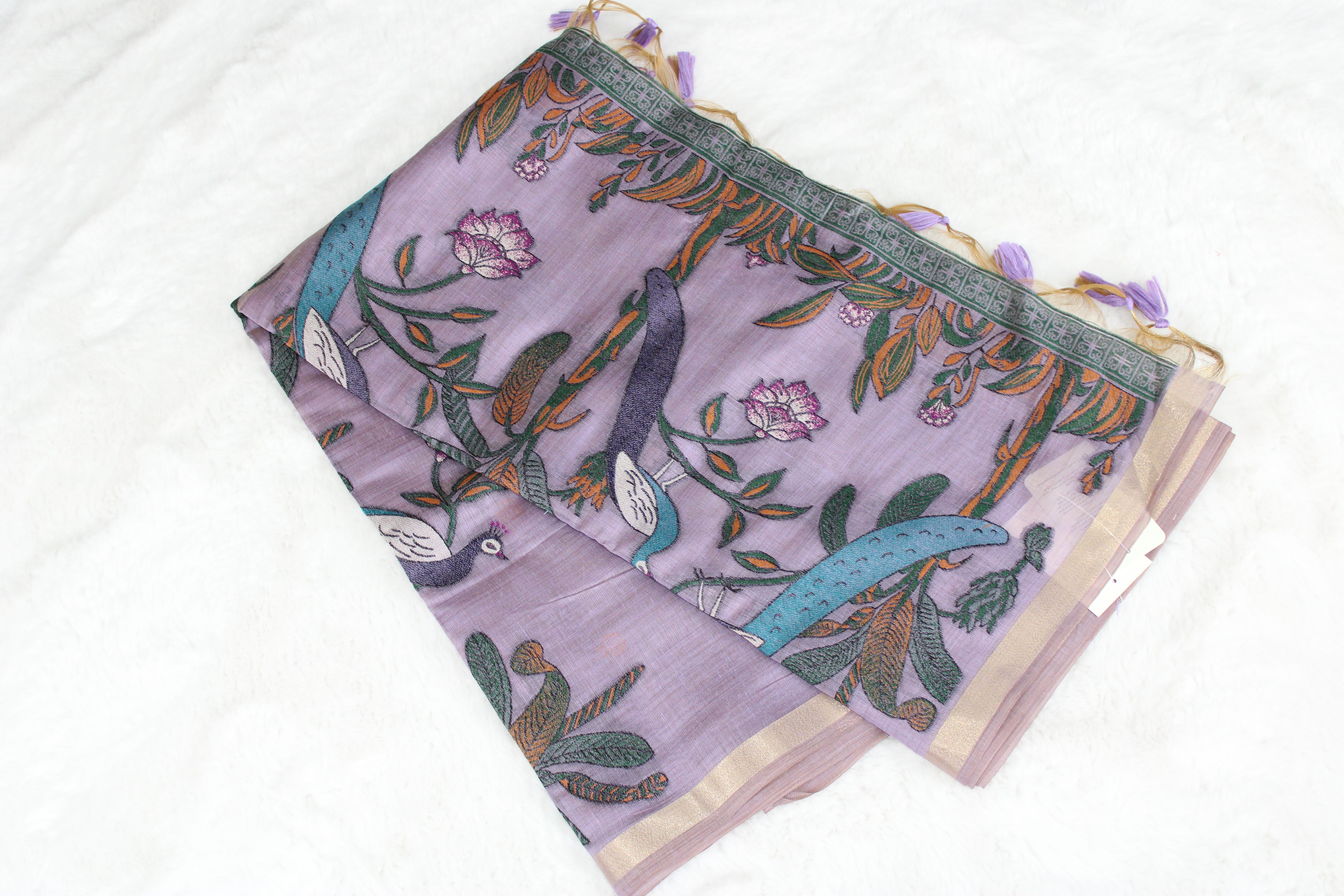 Radhika - Blend Linen Cotton Saree