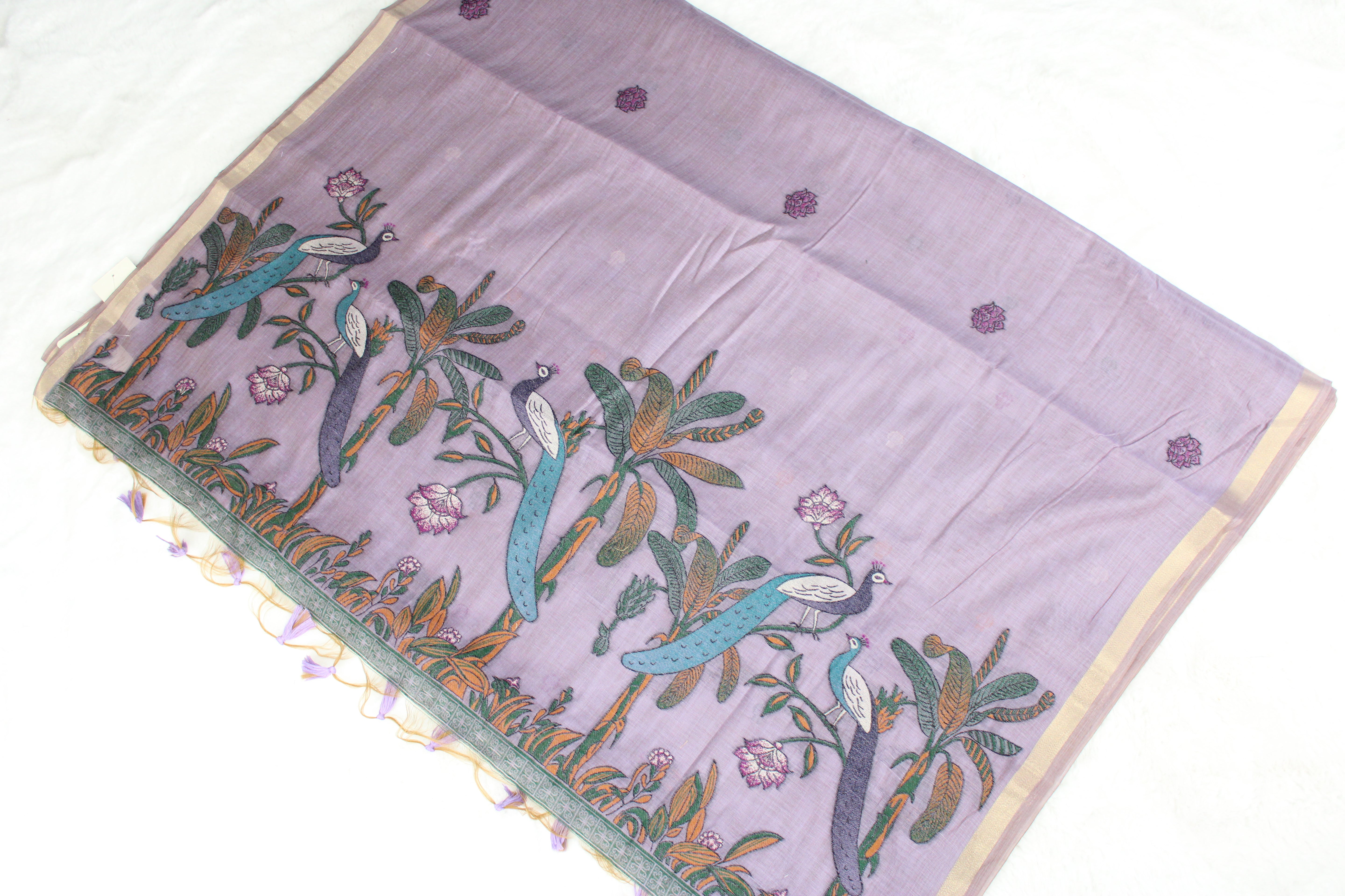 Radhika - Blend Linen Cotton Saree