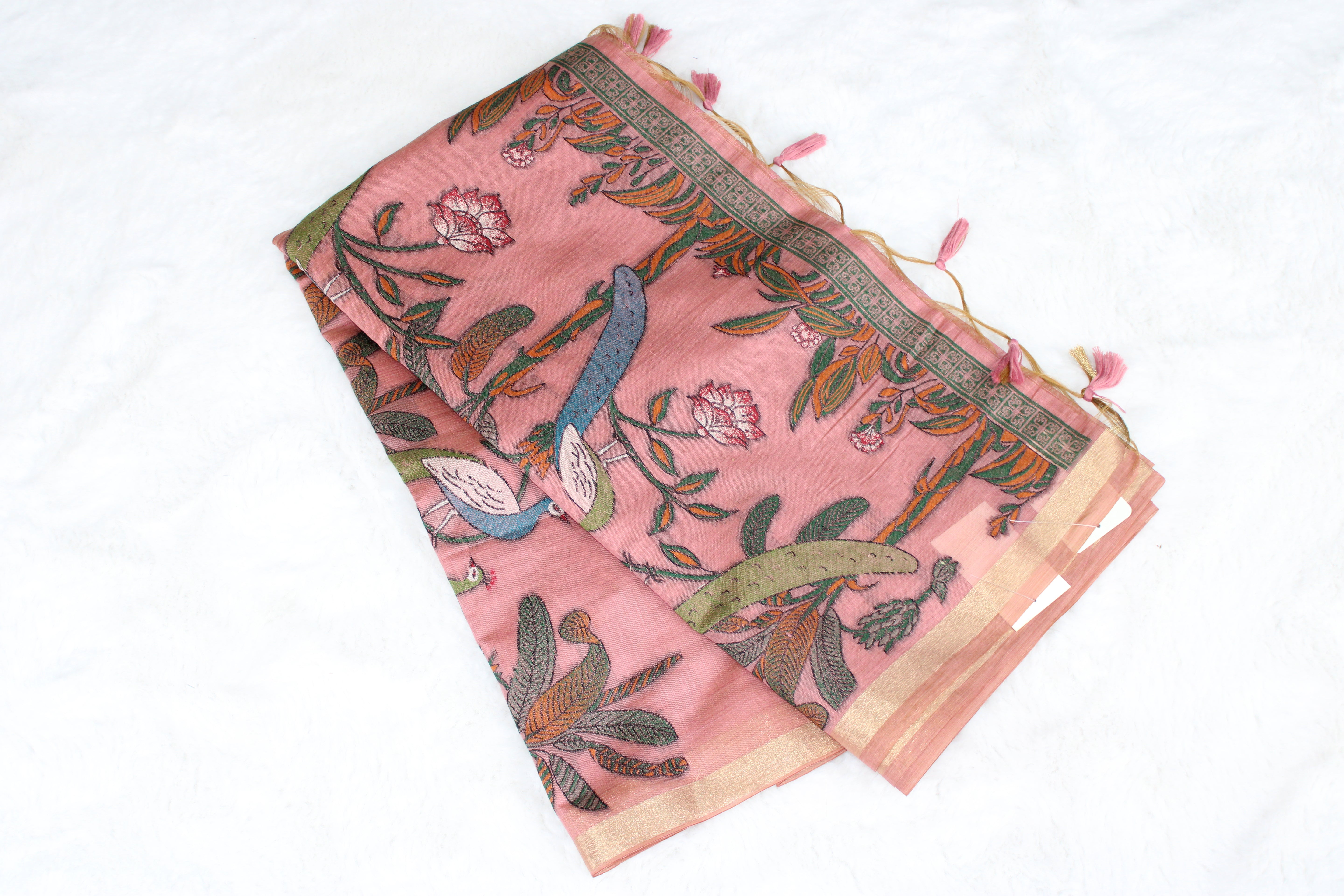 Radhika - Blend Linen Cotton Saree
