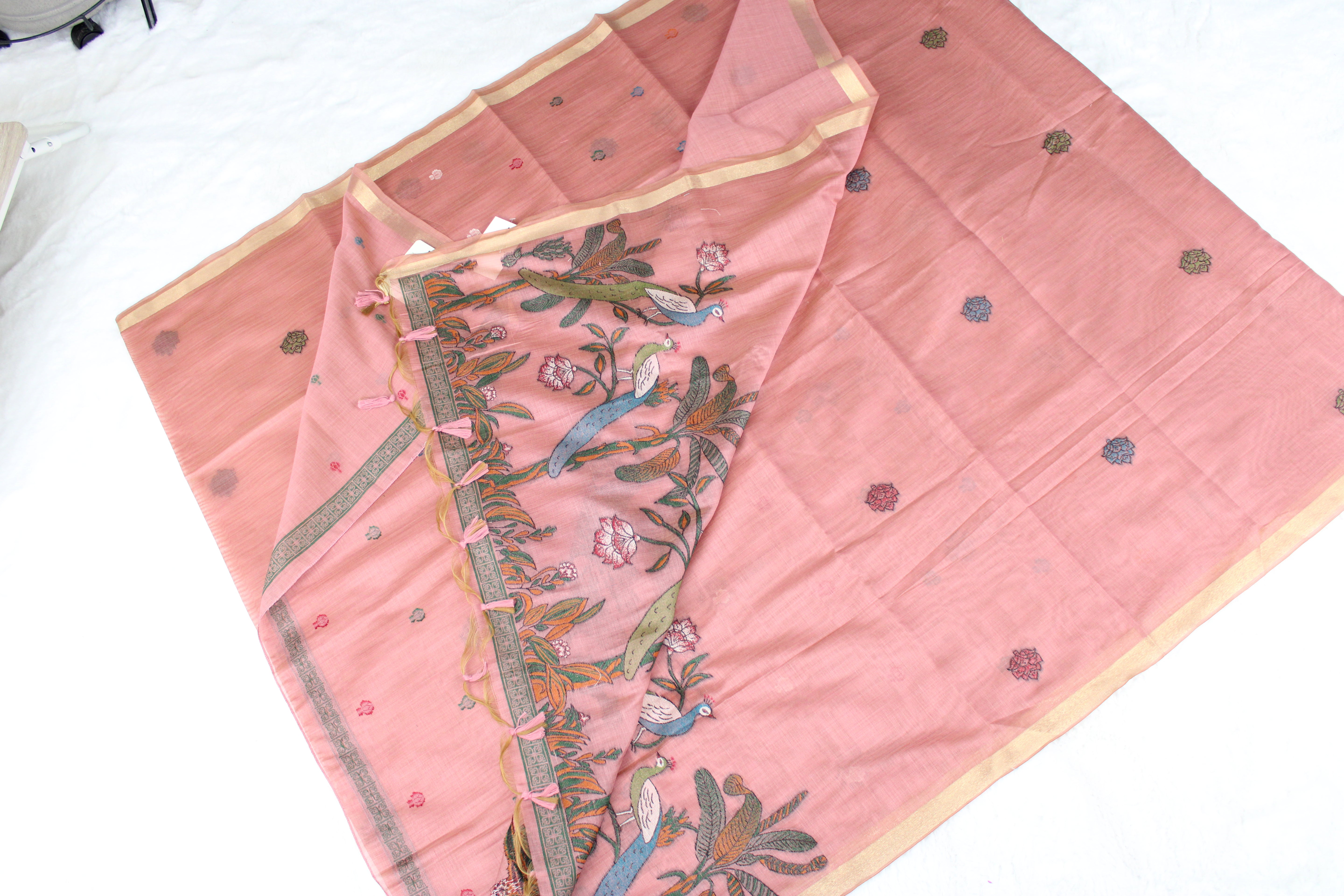 Radhika - Blend Linen Cotton Saree