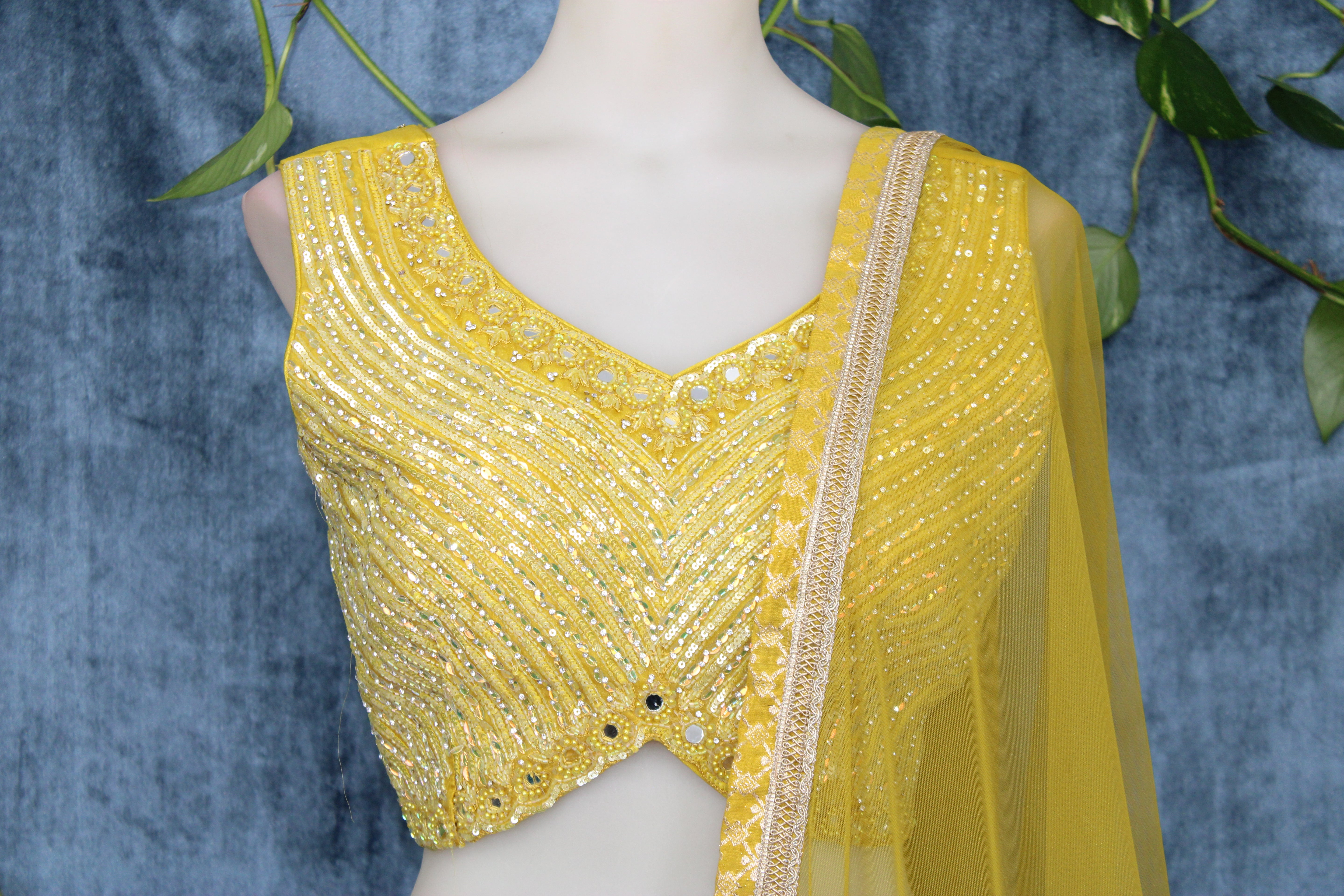 Ramya - Silk Brocade Panel Lehenga