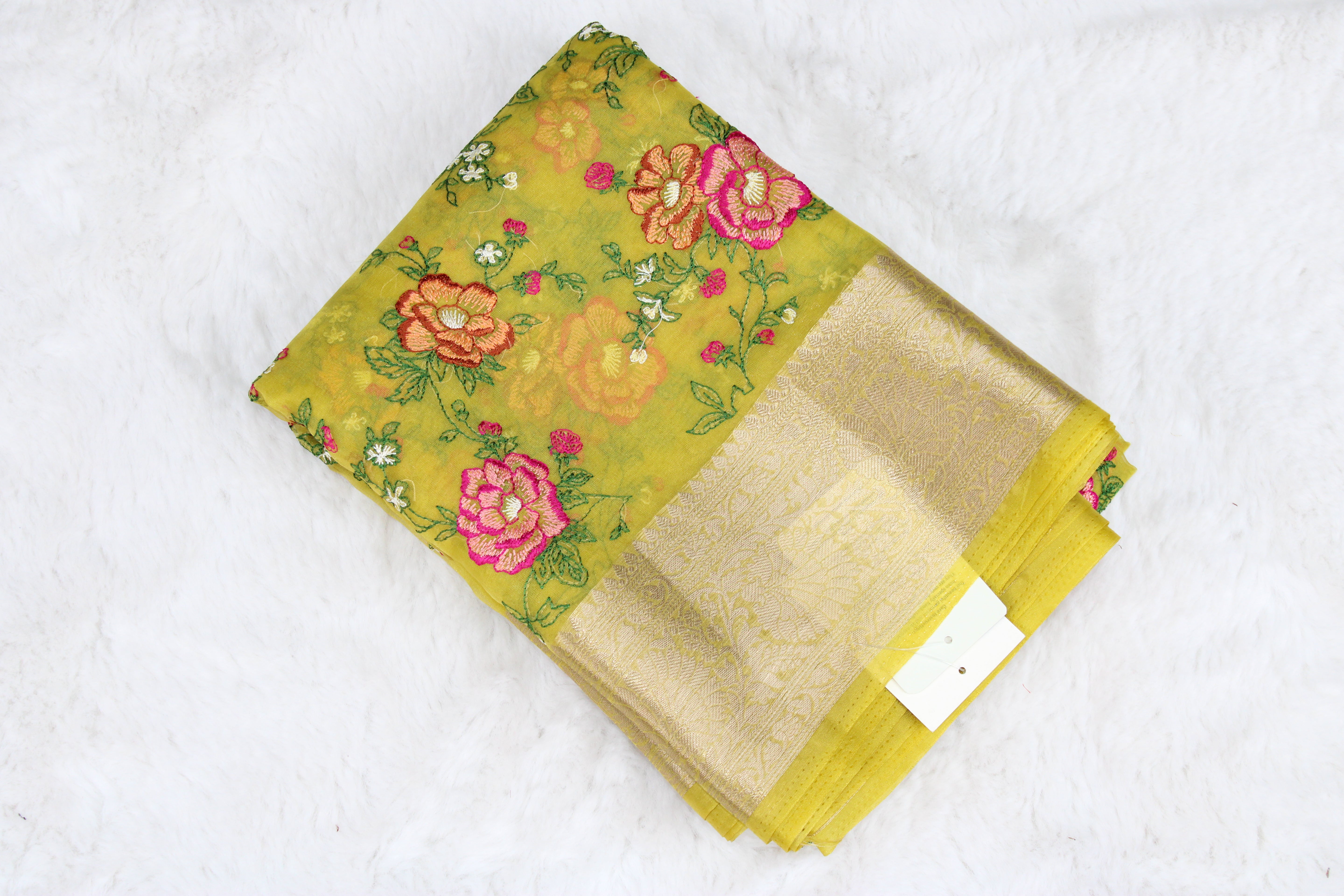 Rashmi - Blend Organza Embroidery Saree
