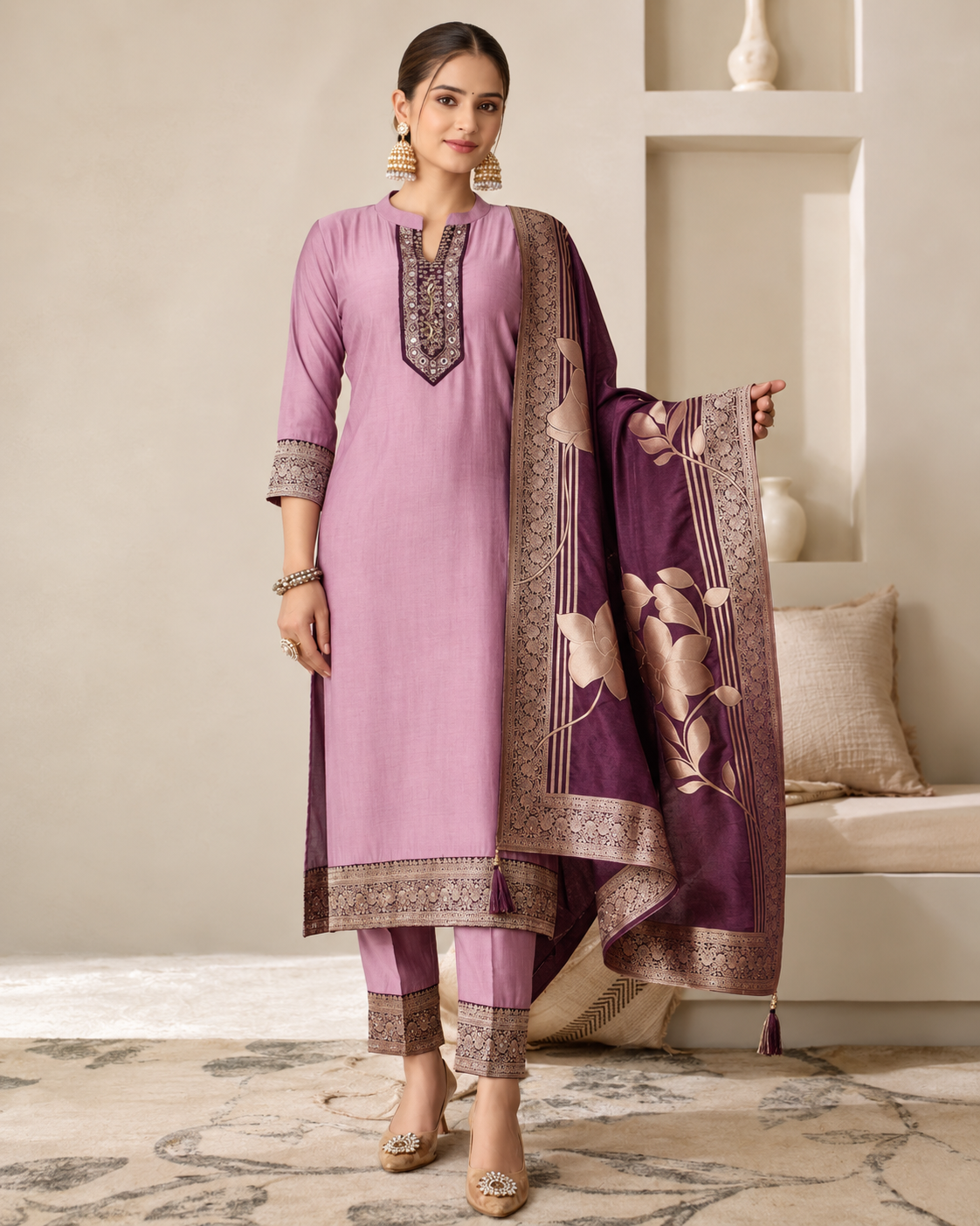 Rohini - Straight Suit