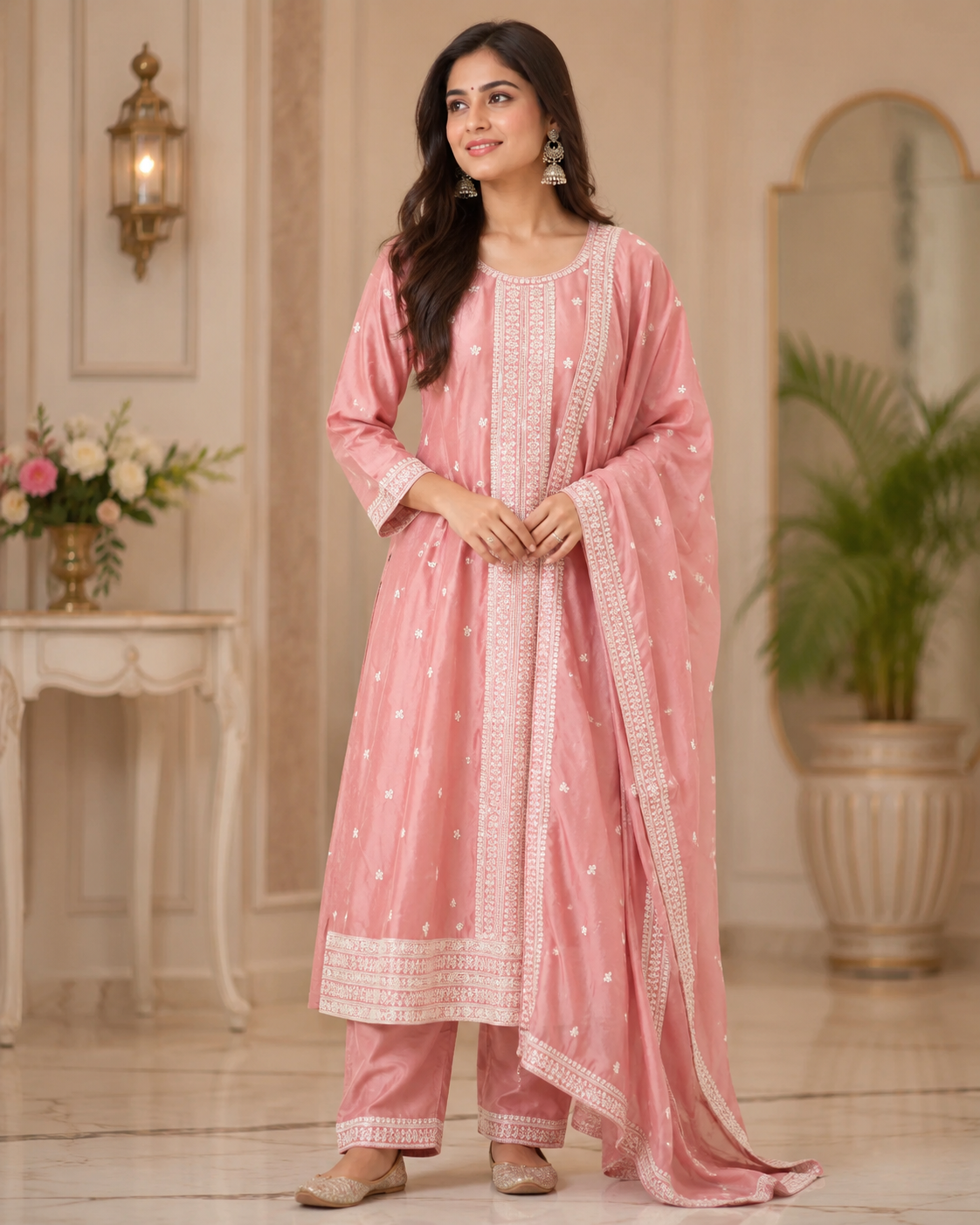 Romika - Vichitra Embroidered Anarkali Suit