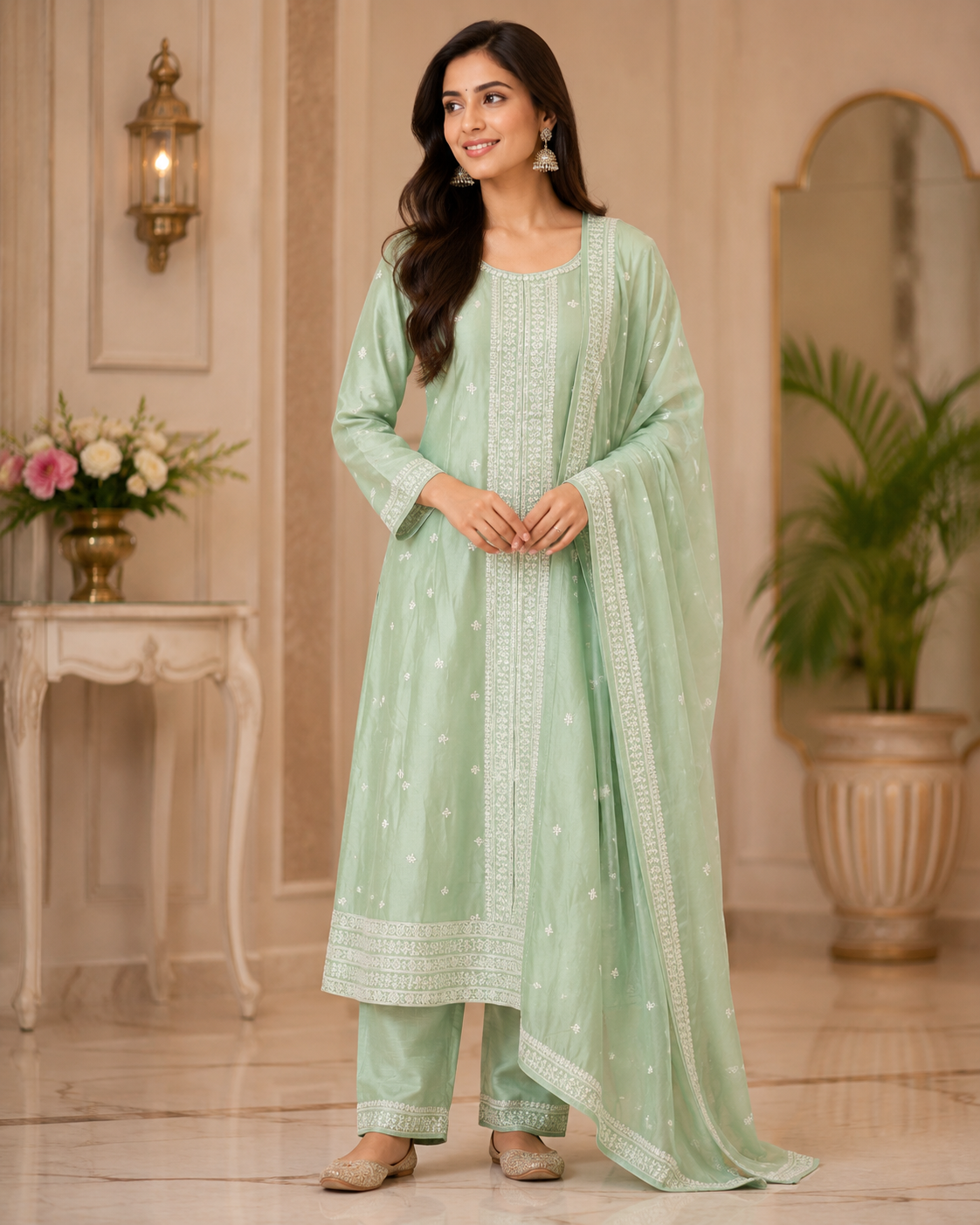 Romika - Vichitra Embroidered Anarkali Suit