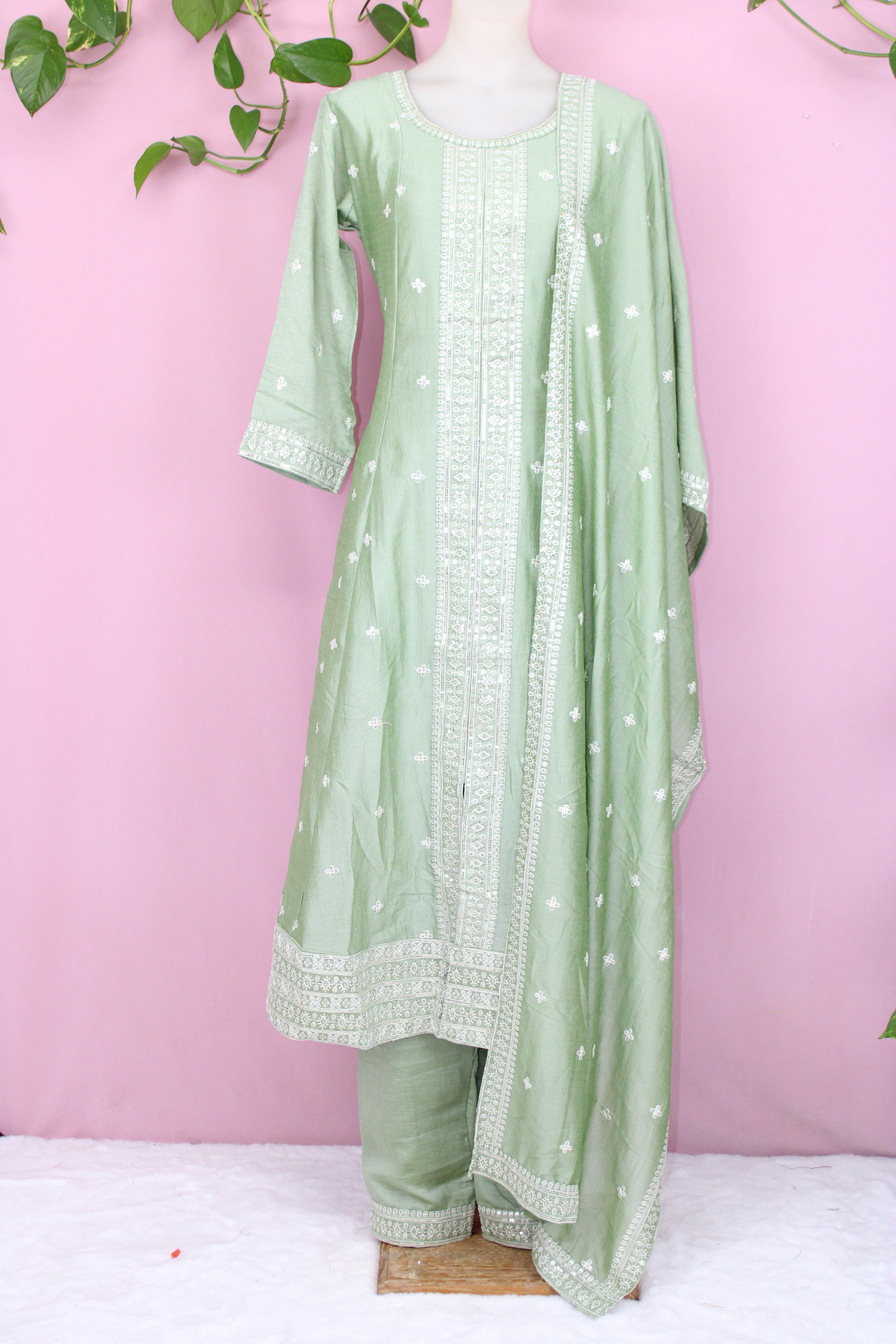 Romika - Vichitra Embroidered Anarkali Suit