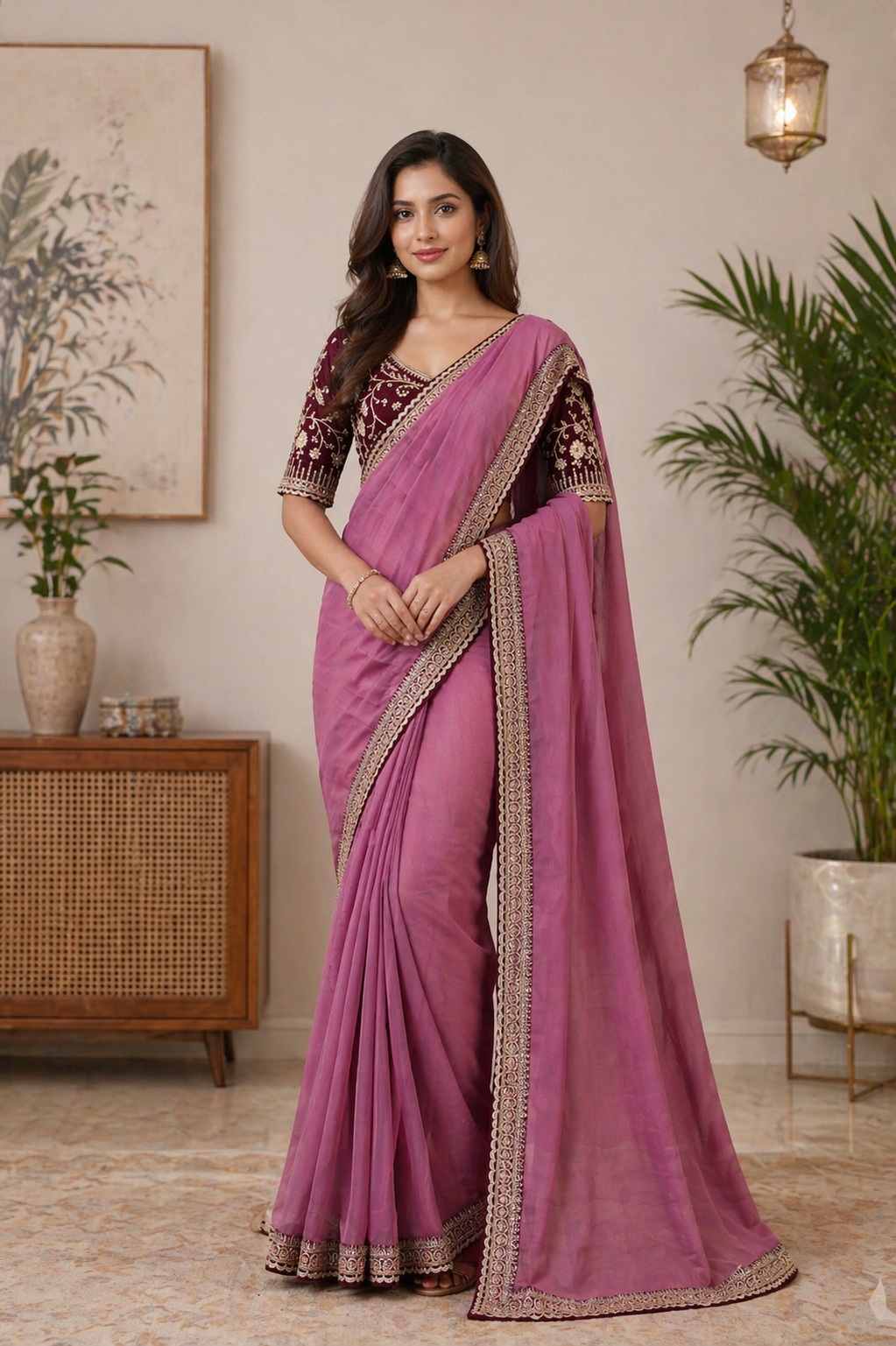 Ahana - Embroidered Saree
