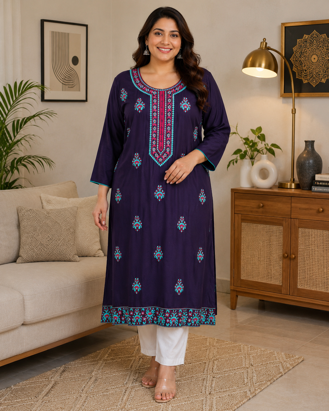Rosh - Rayon Long Kurti