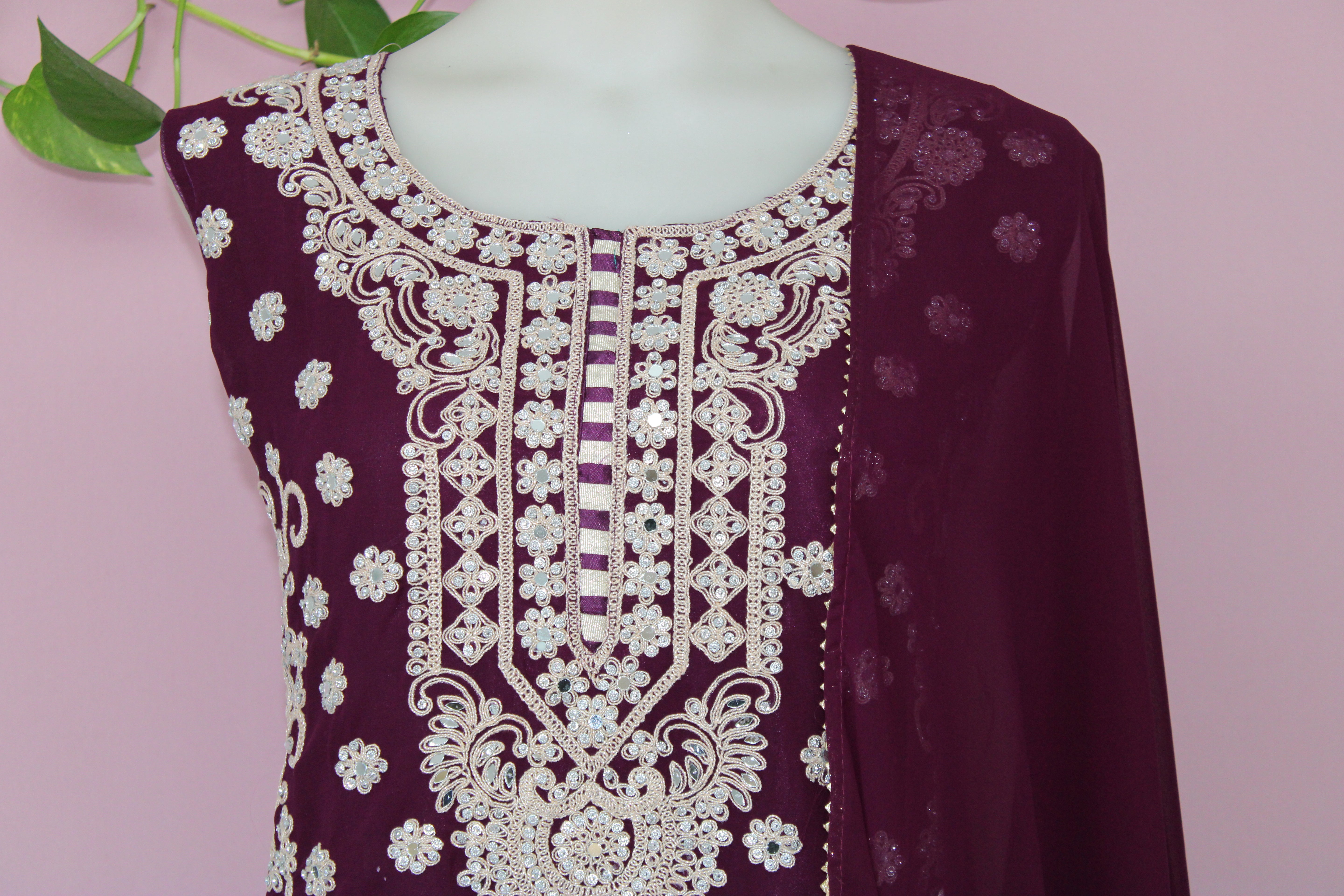 Rubika - Georgette Embroidery Sharara Suit