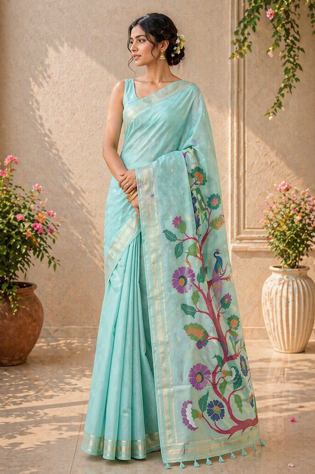 Suhani - Blend Linen Cotton Saree